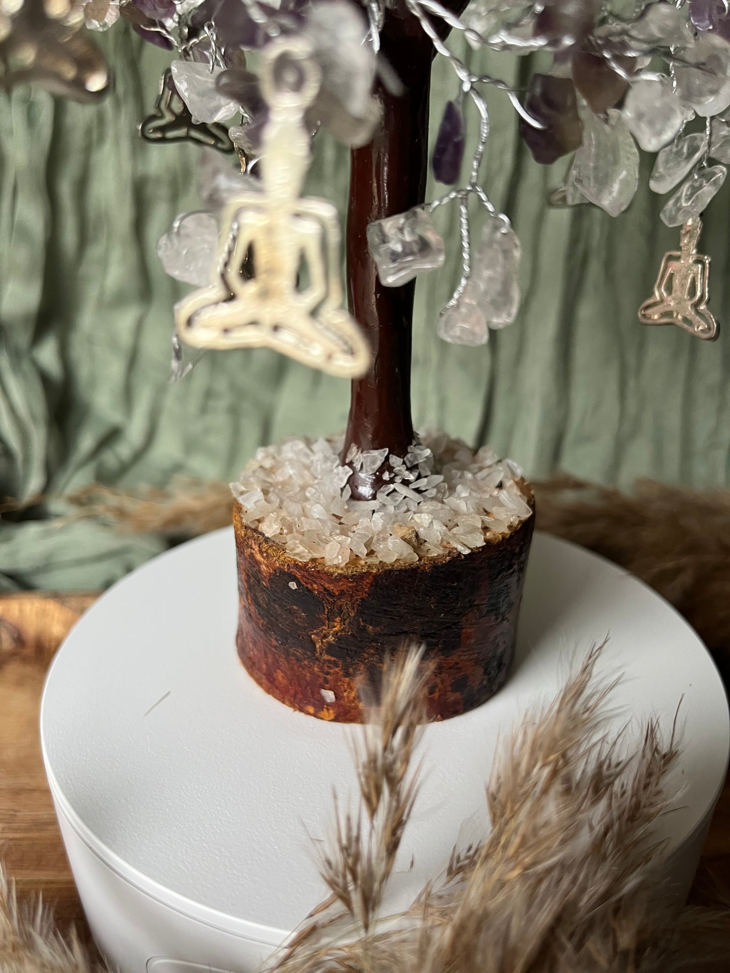 Arbre du bonheur - HARMONIE - PROTECTION -ÉLÉVATION - Cristal & Améthyste