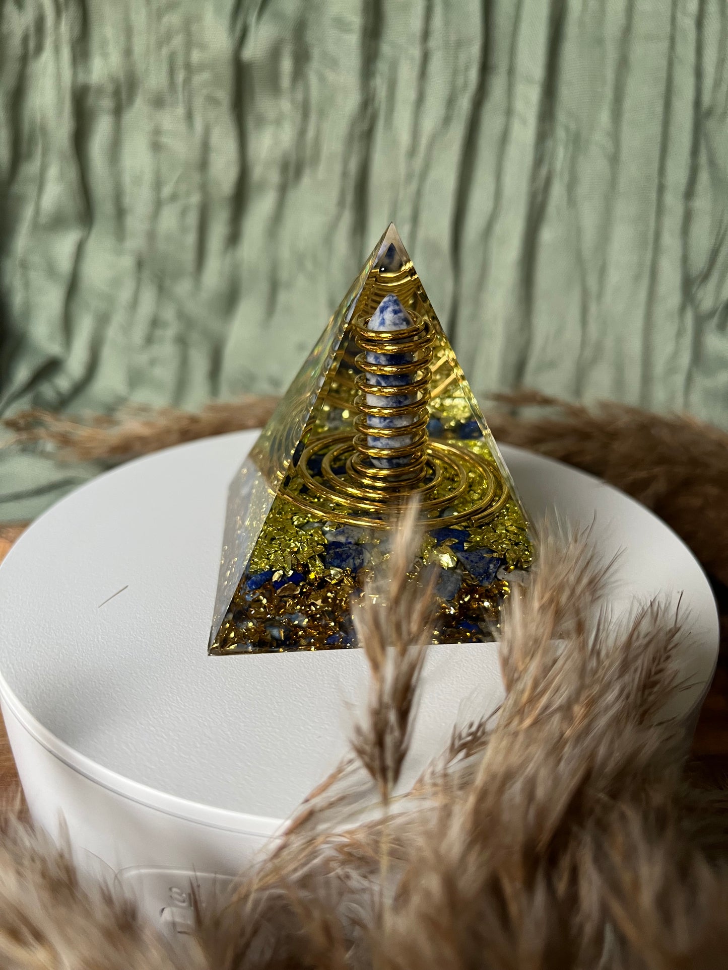 Orgonite - SAGESSE - PROTECTION - ÉLÉVATION - Lapis-Lazuli
