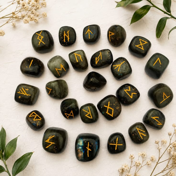 Runes en pierres naturelles : signification, utilisation et choix