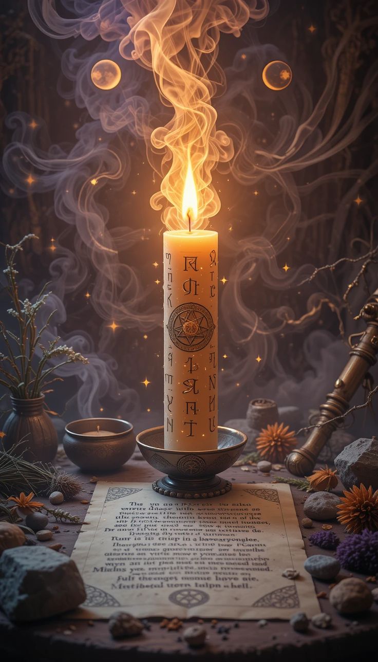 Bougies ritualisées - entre flamme & intention
