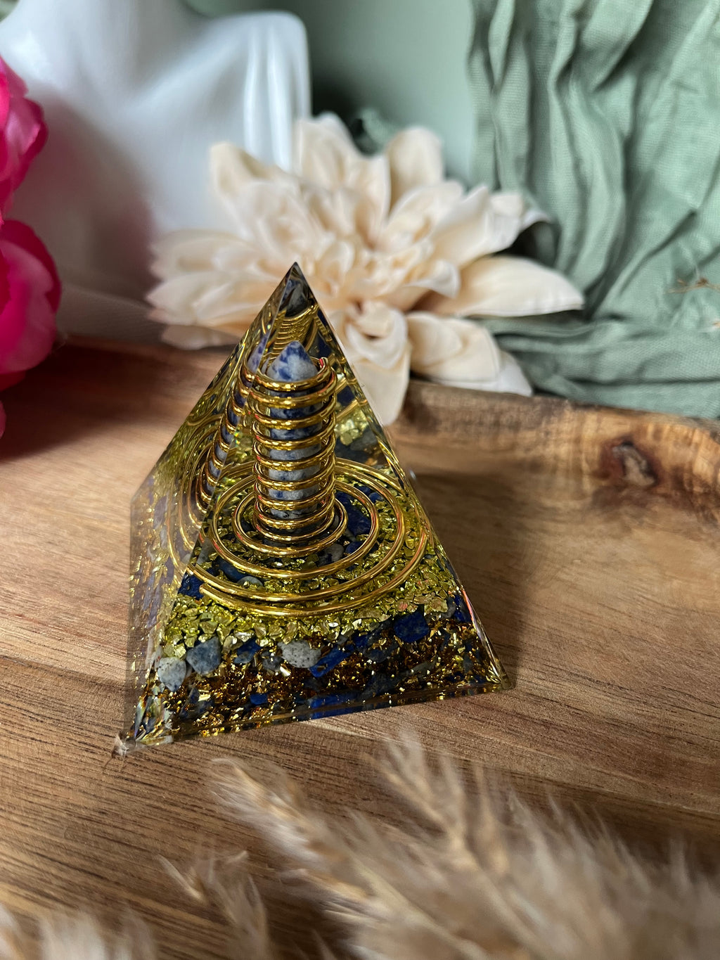 Orgonite - SAGESSE - PROTECTION - ÉLÉVATION - Lapis-Lazuli