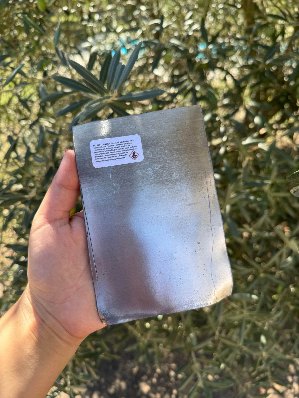 Plaque de plomb