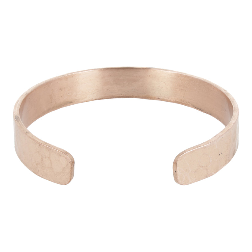 Bracelet en cuivre martelé magnétique