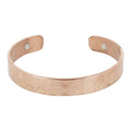 Bracelet en cuivre martelé magnétique