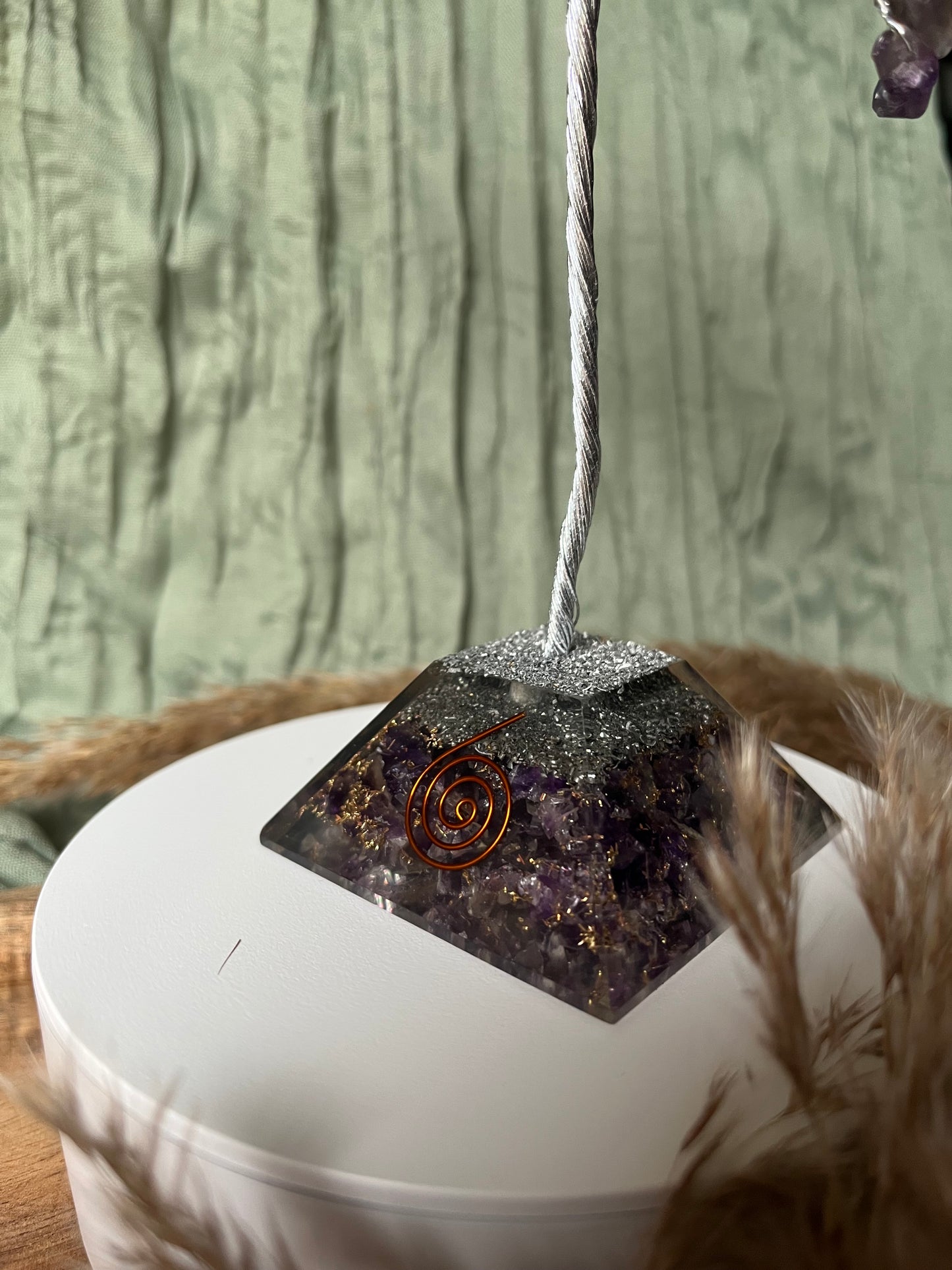 Arbre du bonheur & Orgonite - ÉNERGIE HARMONISANTE & SPIRITUELLE -Améthyste
