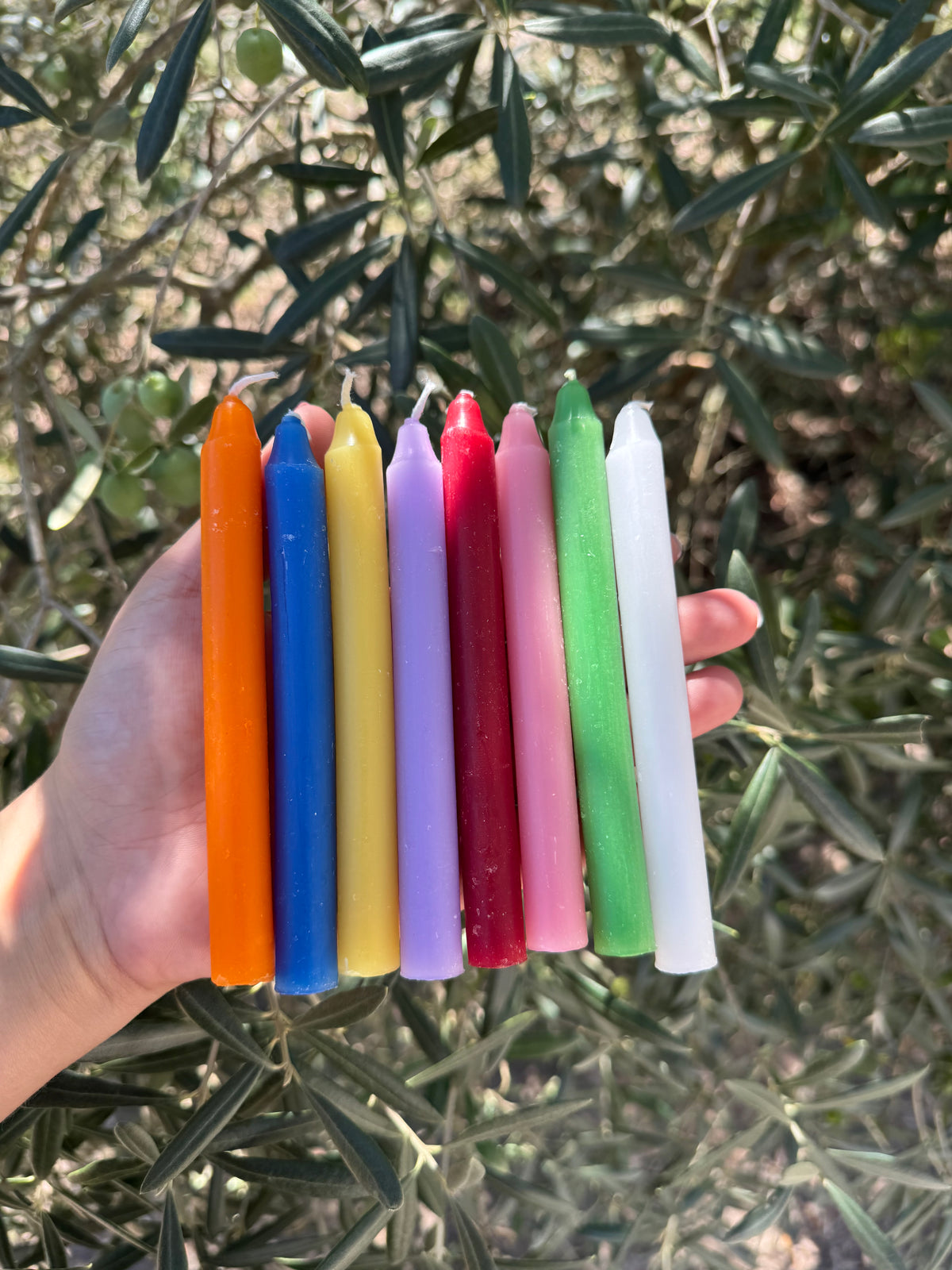 Petite bougie rituelle - Couleur uni