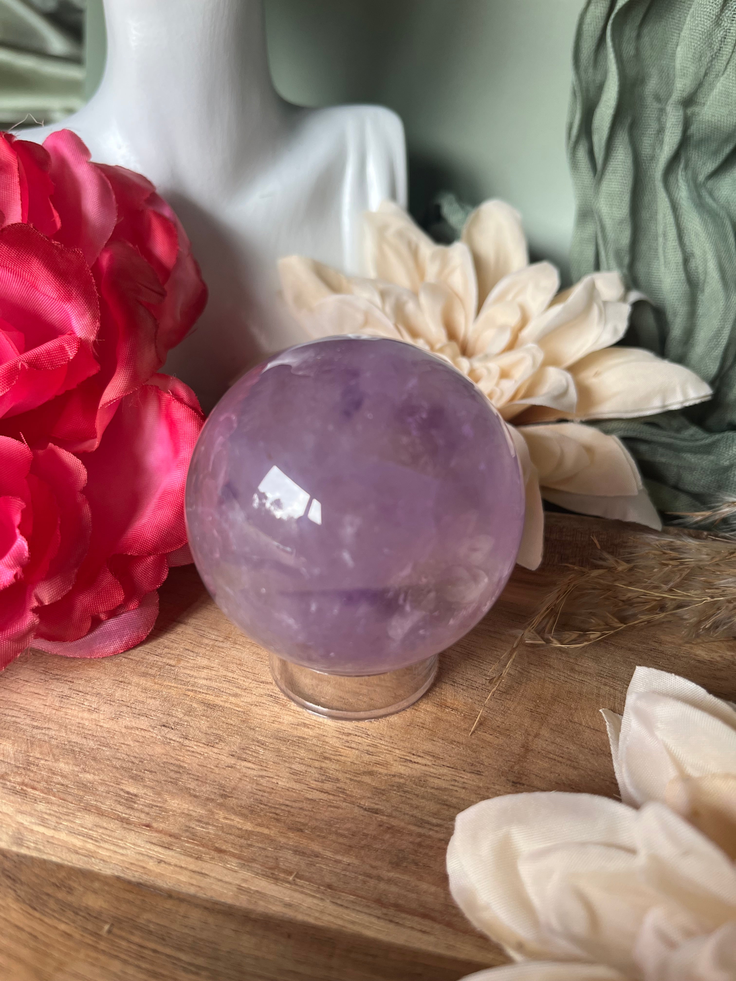 Sphère - APAISEMENT - INTUITION - DOUCEUR - Améthyste Lavande