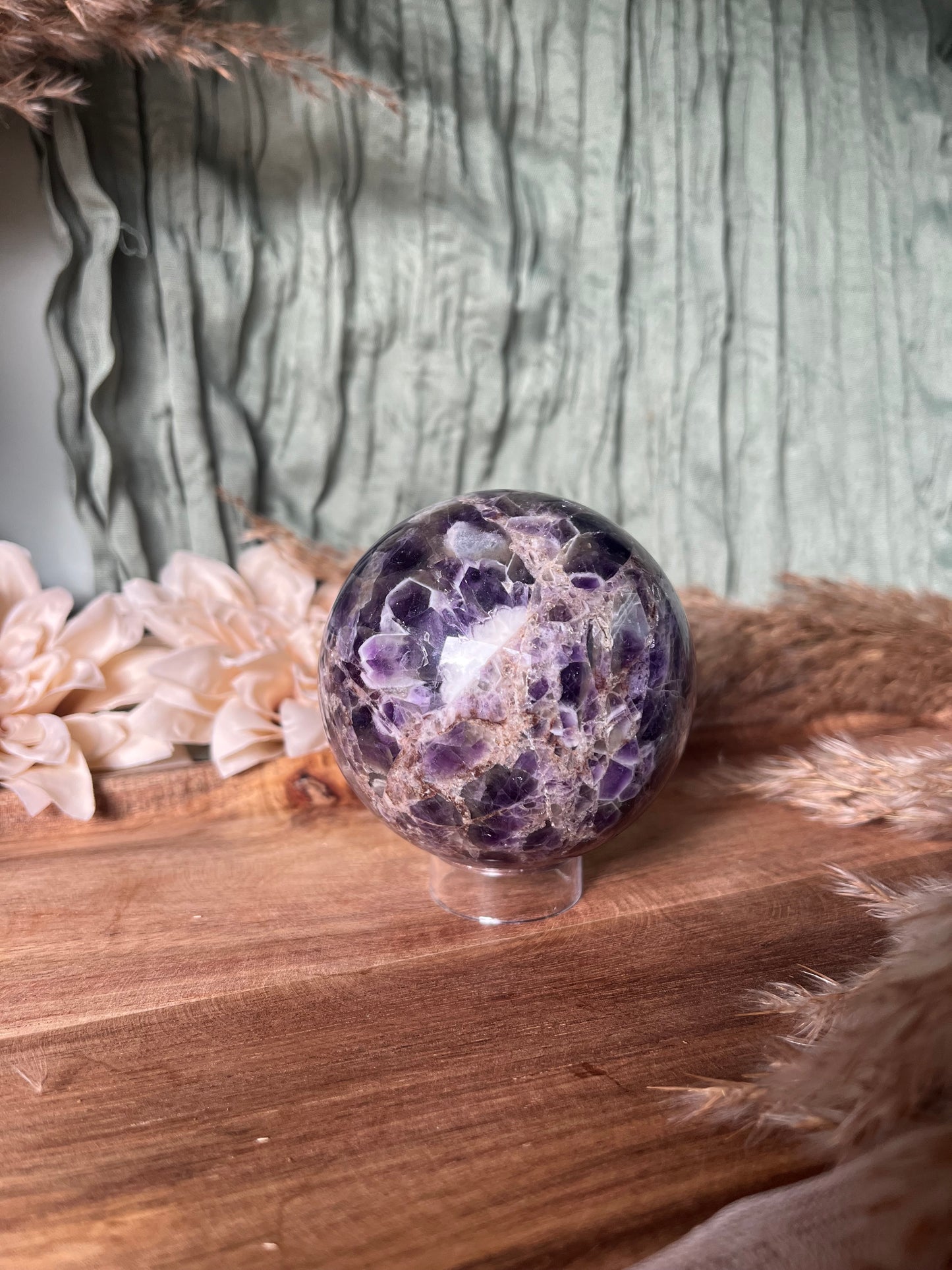 Sphère - SAGESSE- CLARTÉ INTÉRIEURE- Améthyste Chevron