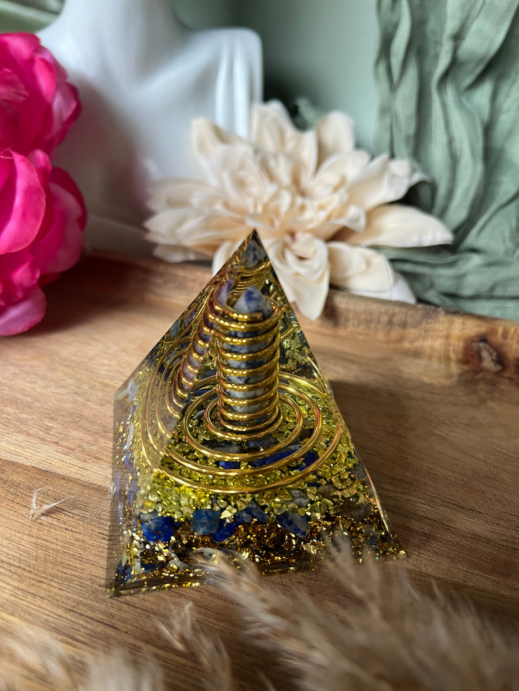 Orgonite - SAGESSE - PROTECTION - ÉLÉVATION - Lapis-Lazuli