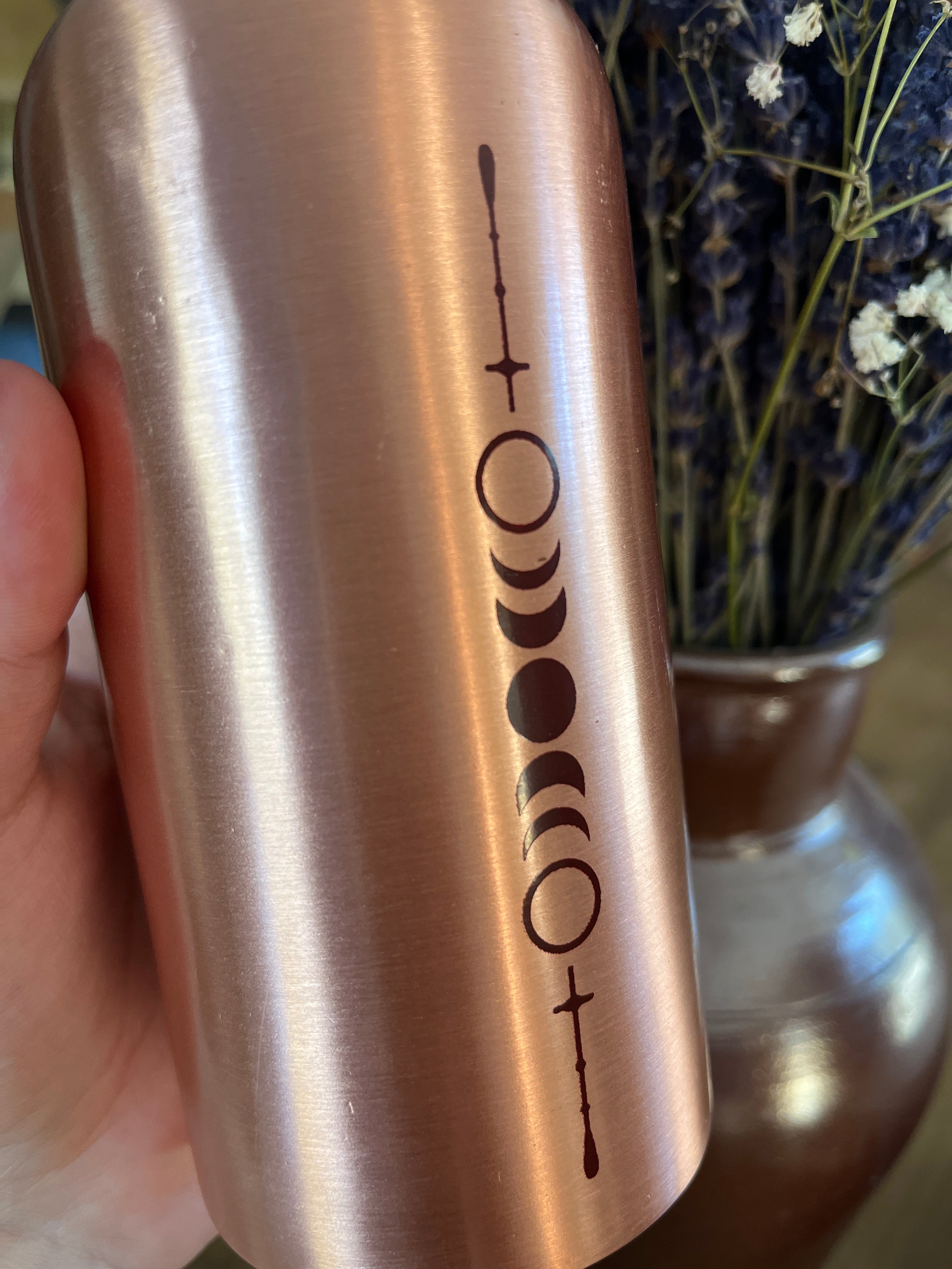 Bouteille en cuivre - Phase lunaire