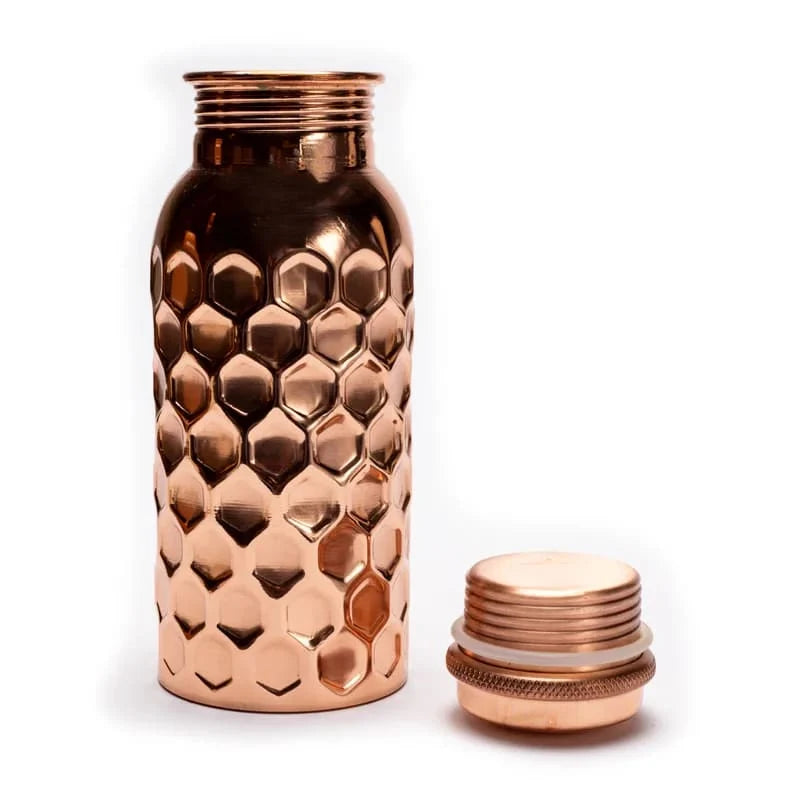 Bouteille en cuivre Martelée