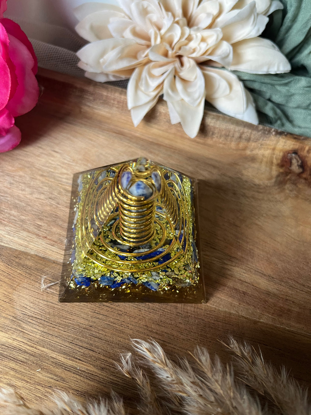 Orgonite - SAGESSE - PROTECTION - ÉLÉVATION - Lapis-Lazuli