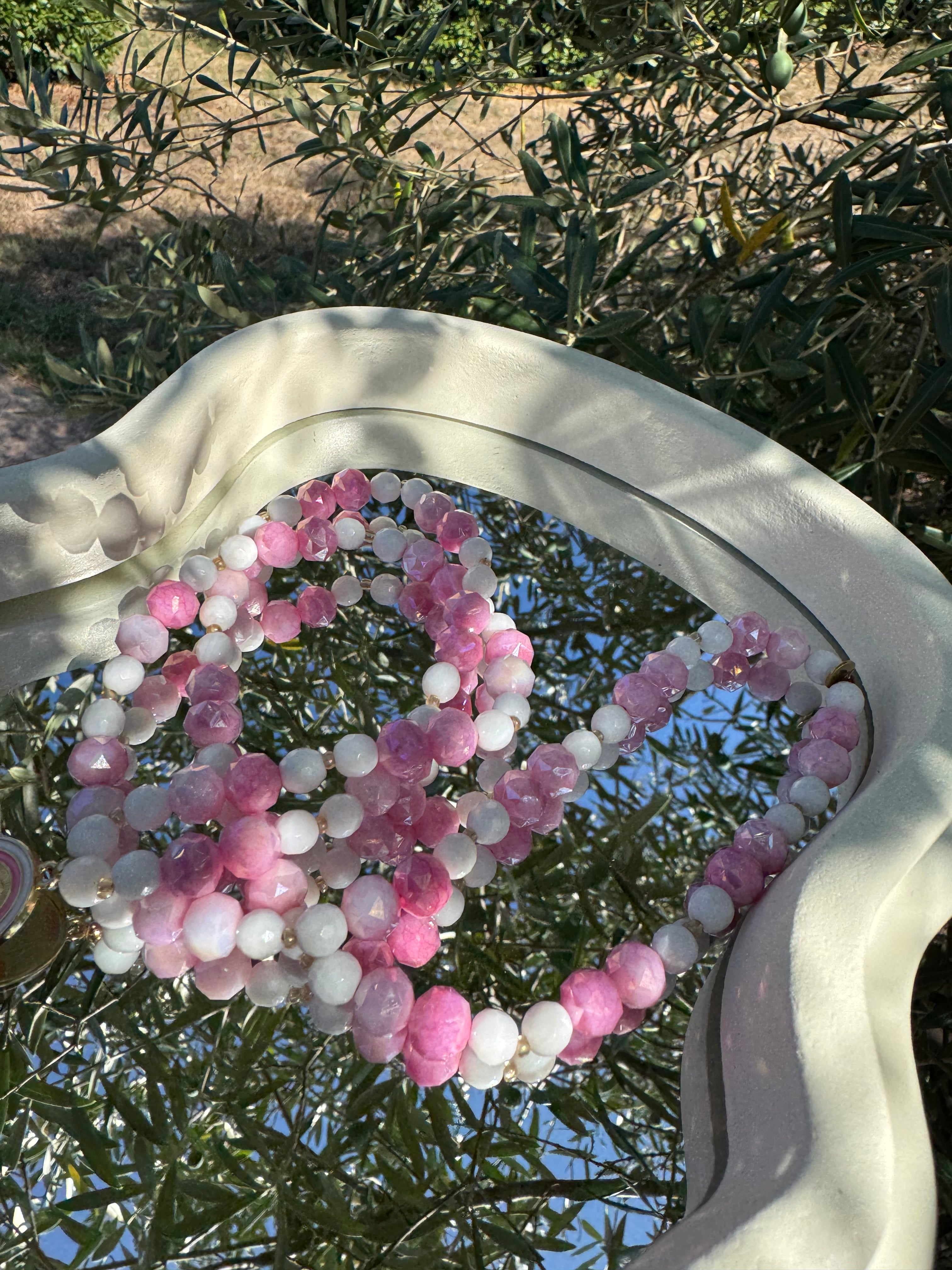Collier Bénitier & Vierge Marie