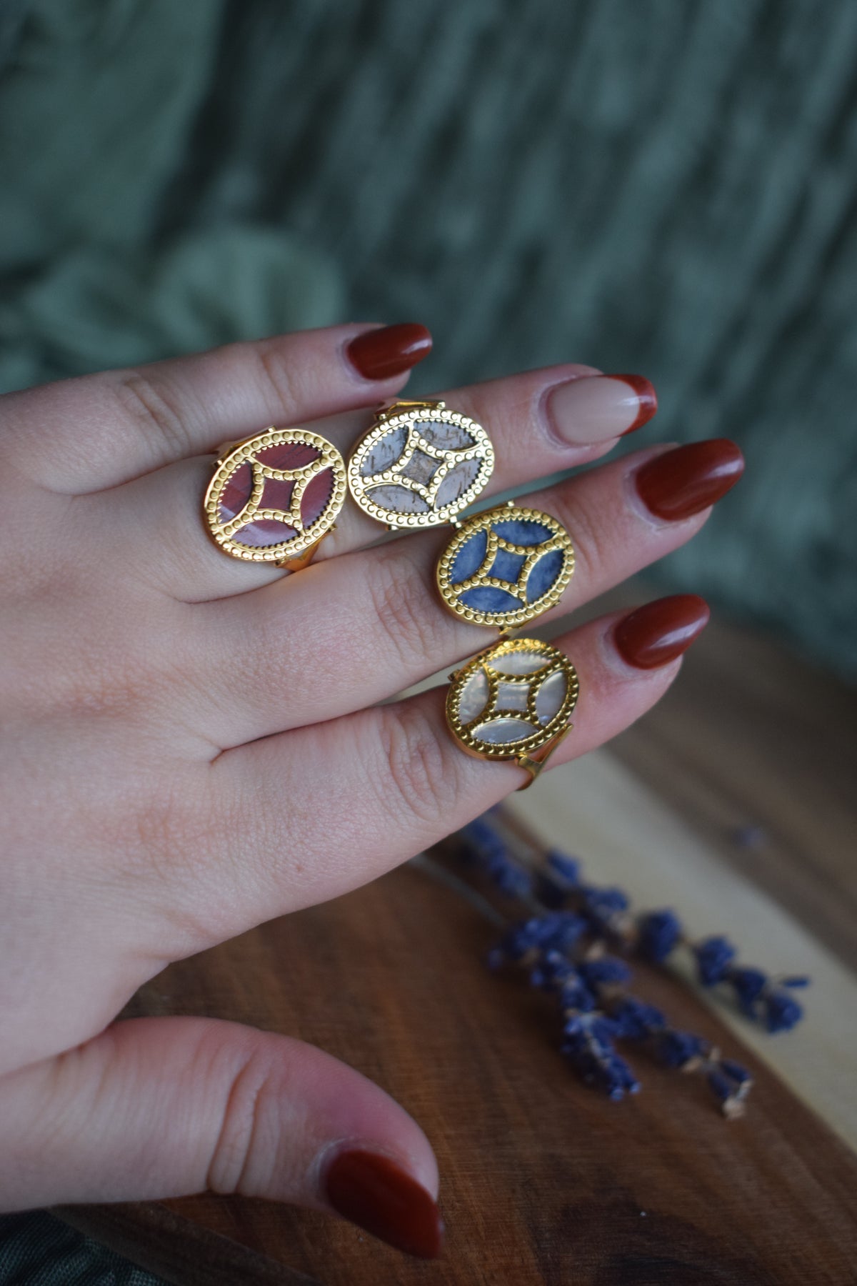 Bague en pierre naturelle