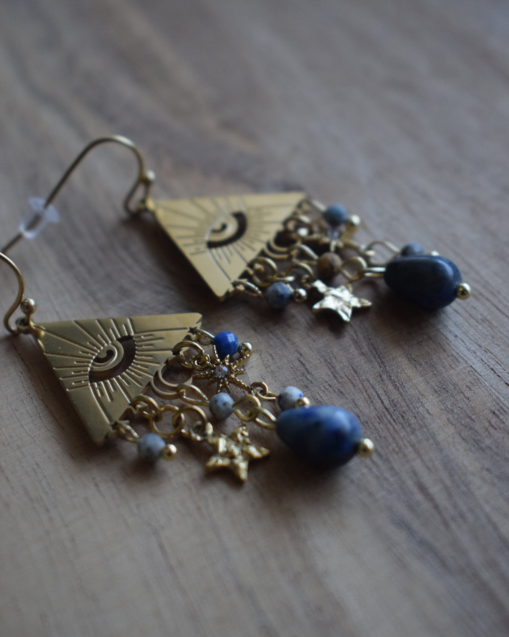 Boucles d'oreilles intuition - lapis-lazuli