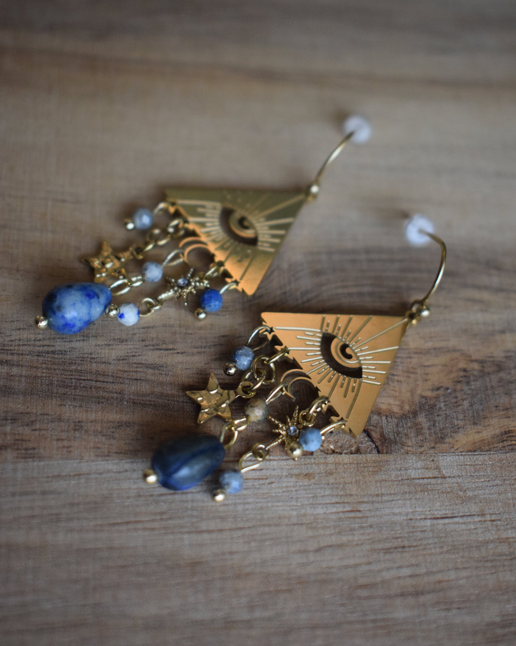Boucles d'oreilles intuition - lapis-lazuli