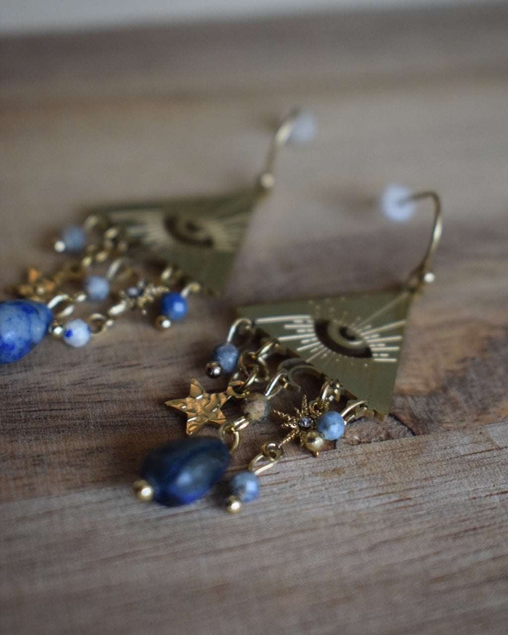 Boucles d'oreilles intuition - lapis-lazuli
