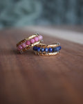 Bague en pierres naturelles - Acier inoxydable