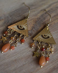 Boucles d'oreilles vitalité - Cornaline