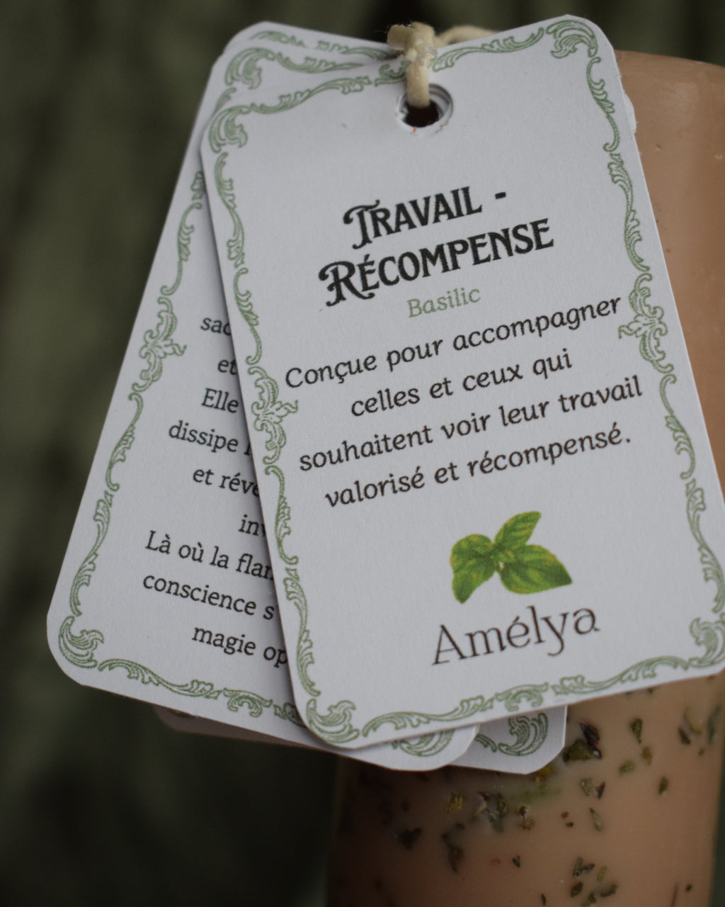 Bougie Rituelle - Travail & Récompense