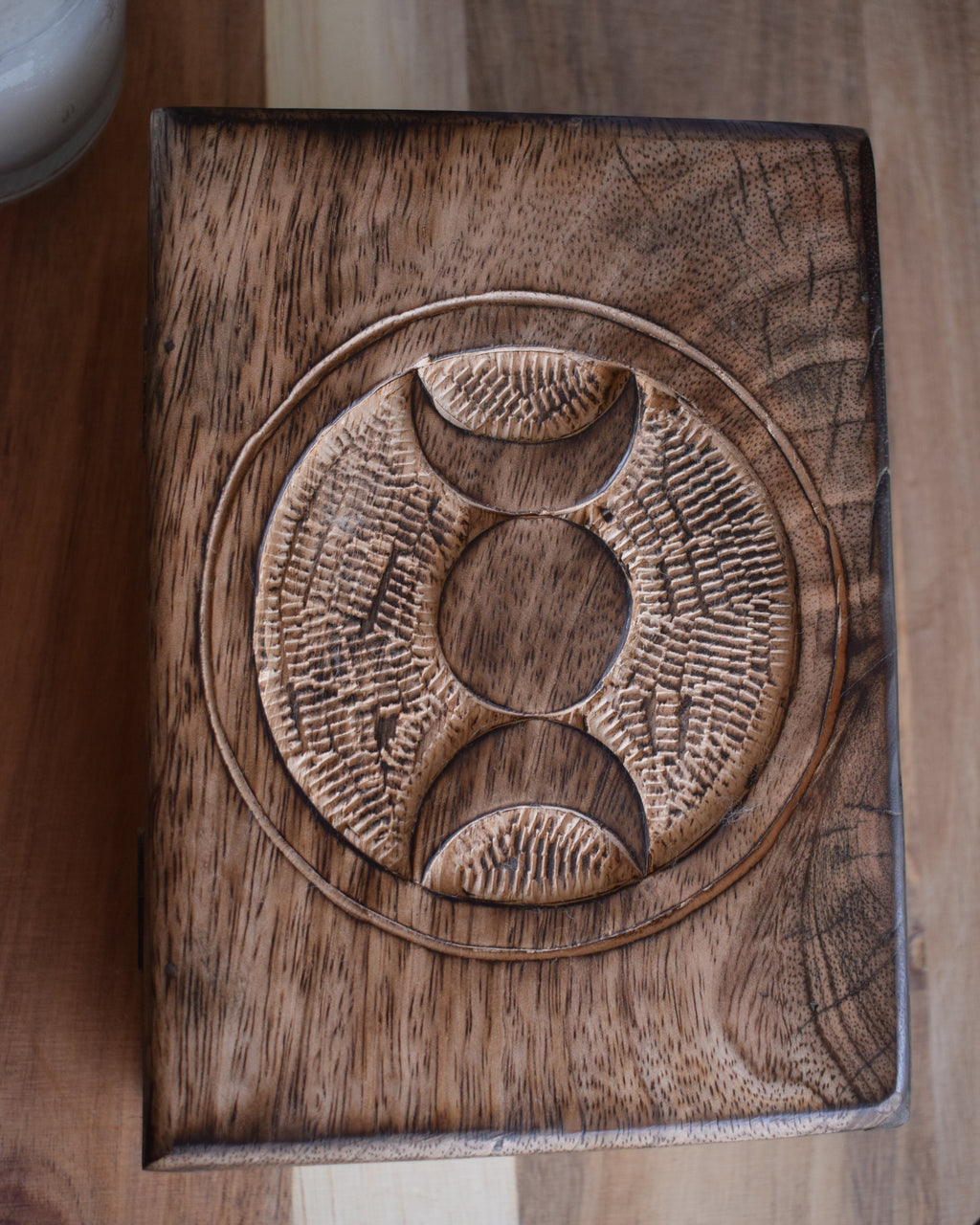 Boîte de rangement en bois - Tarot & Oracle