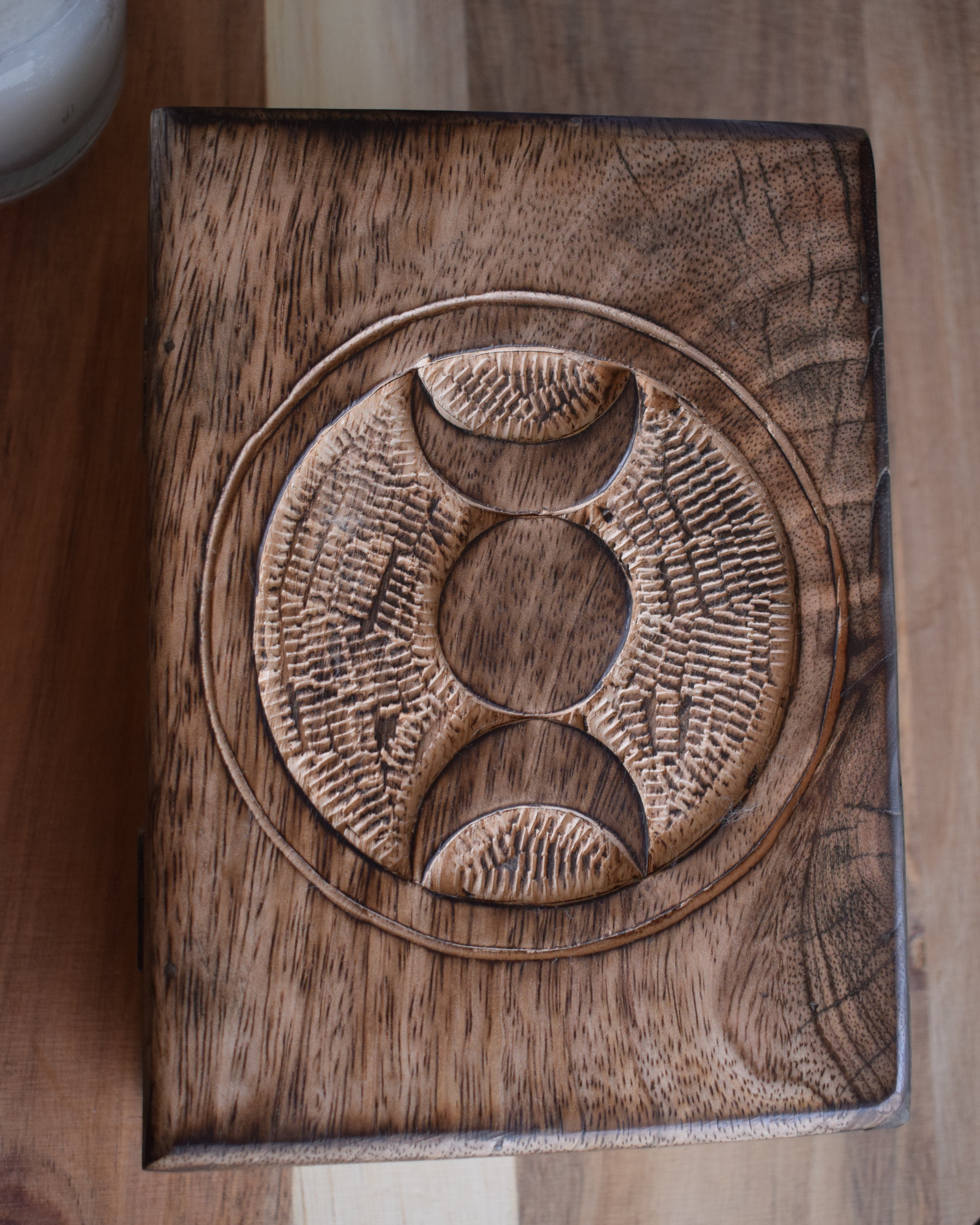 Boîte de rangement en bois - Tarot & Oracle