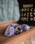 Runes en Améthyste- 24 pièces