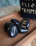 Runes en Onyx - 24 pièces