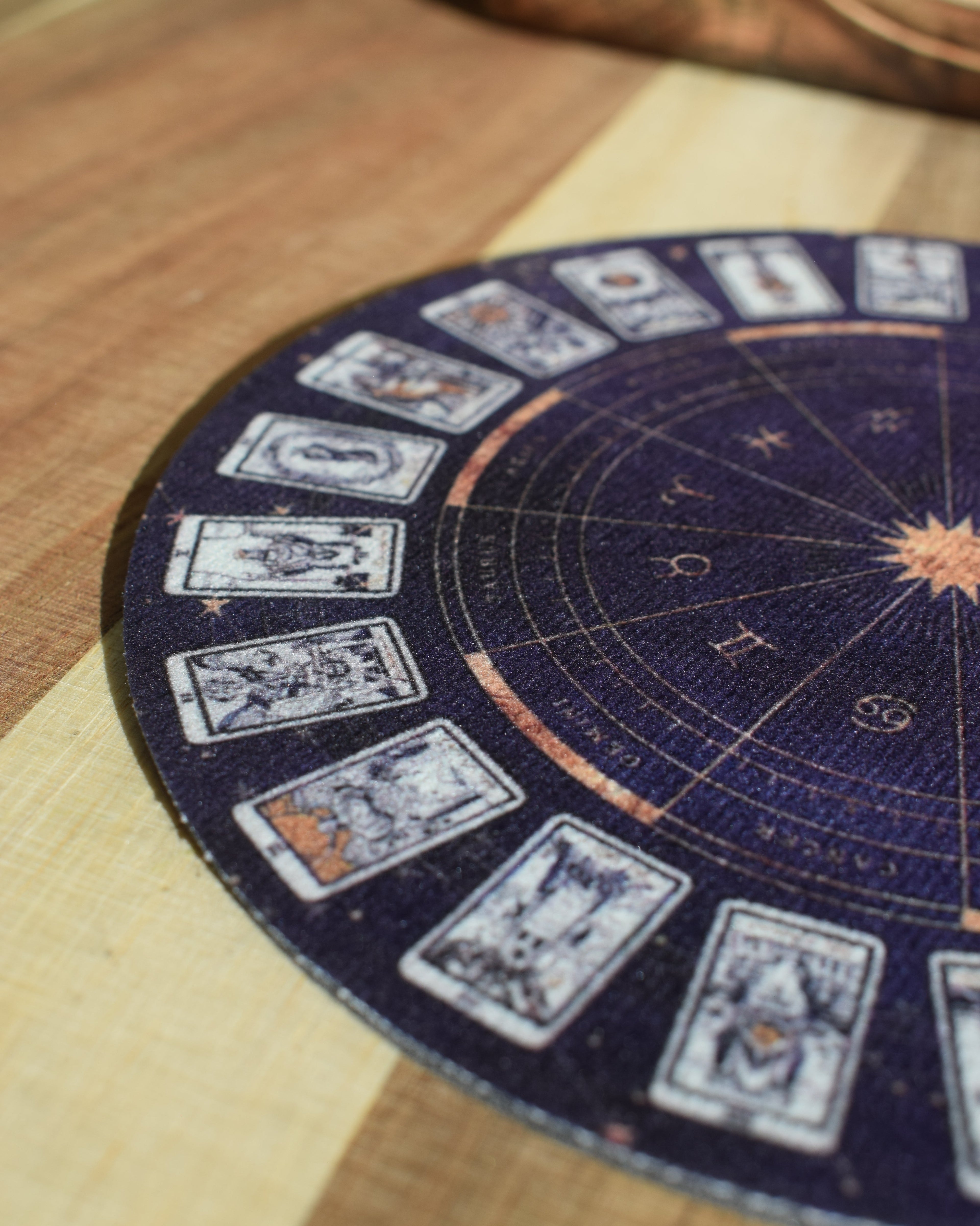 Tapis de pendule - Tarot & signes astrologique