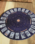 Tapis de pendule - Tarot & signes astrologique