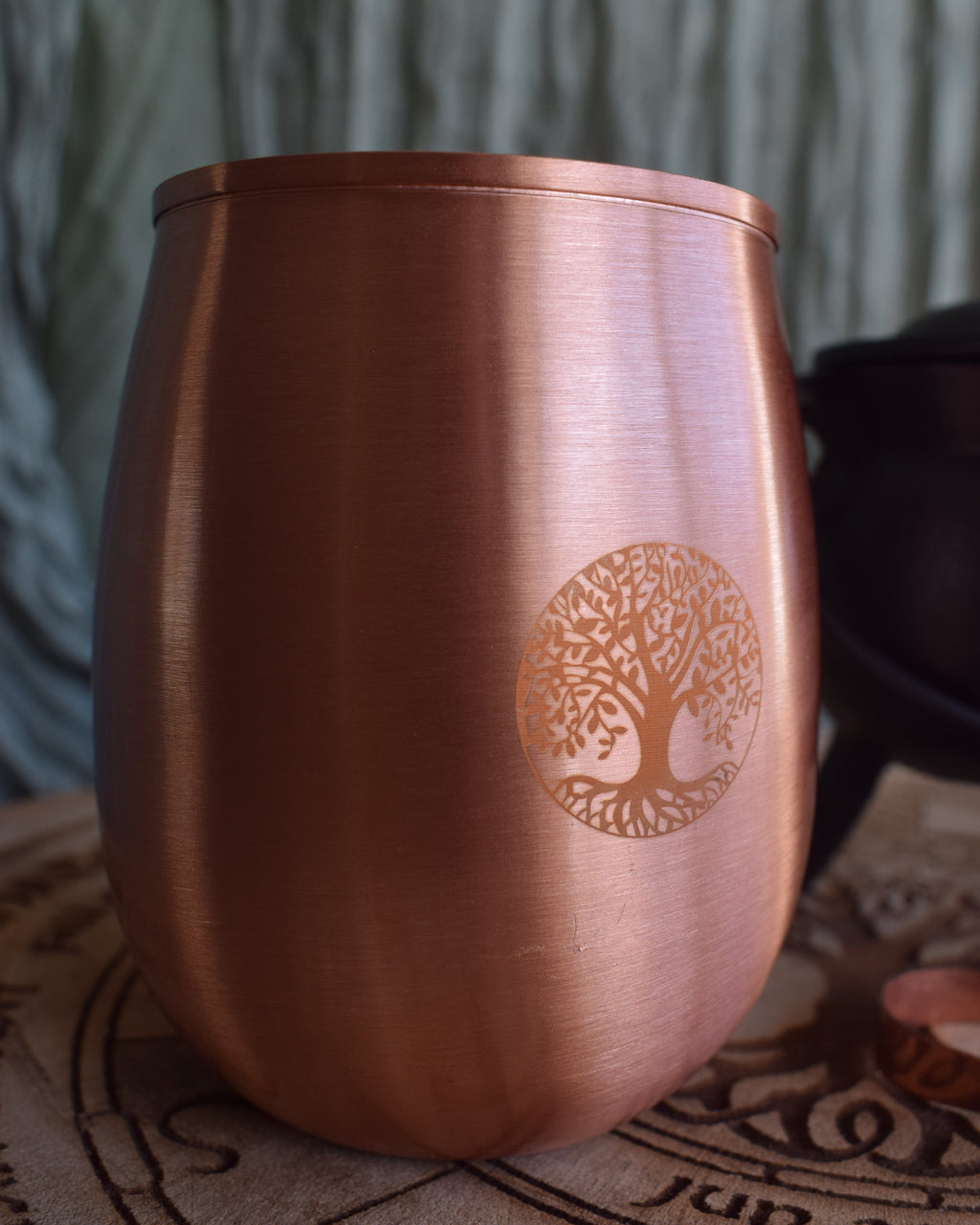 Gobelet en cuivre - Fleur de vie