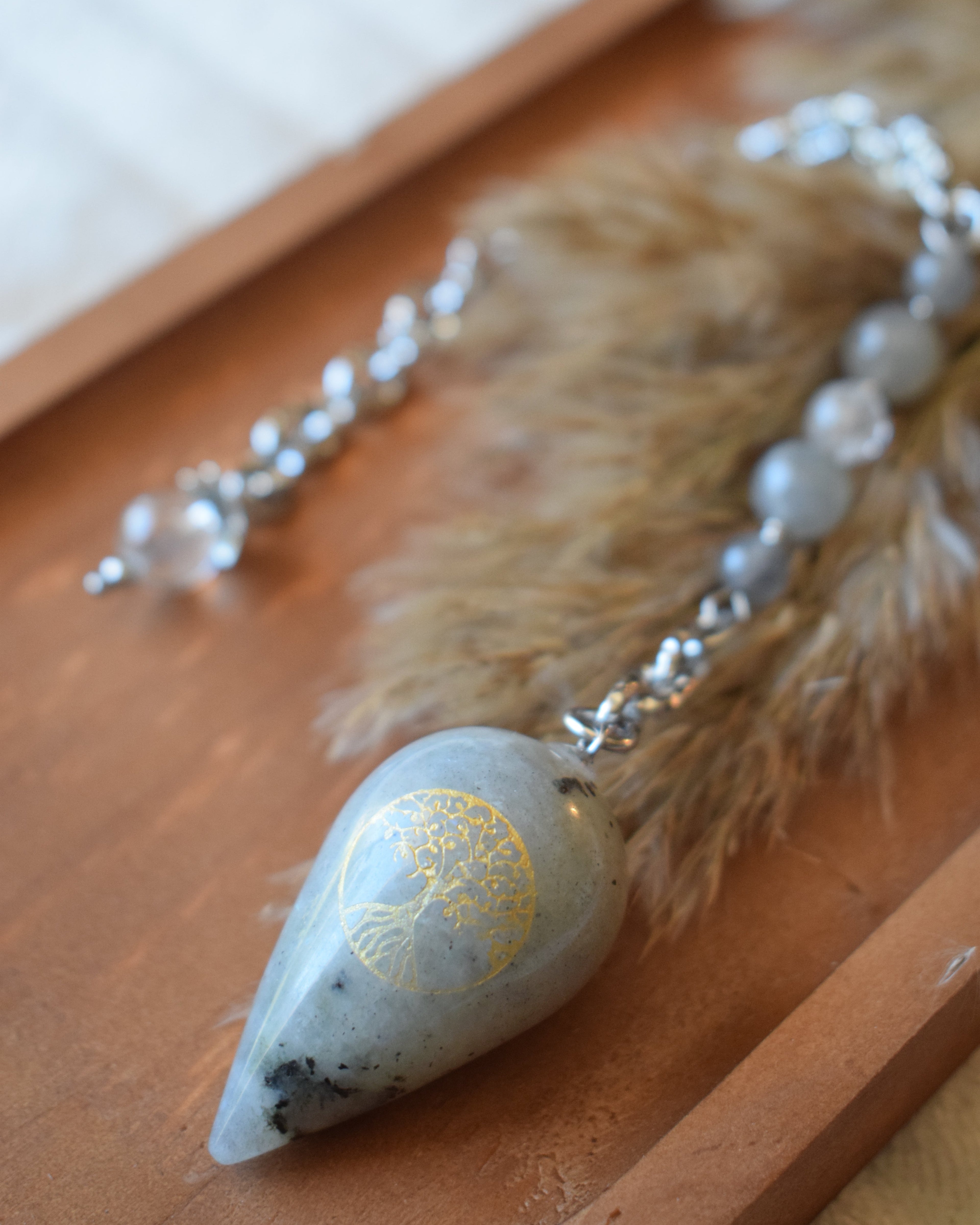 Pendule - Labradorite & Arbre de vie