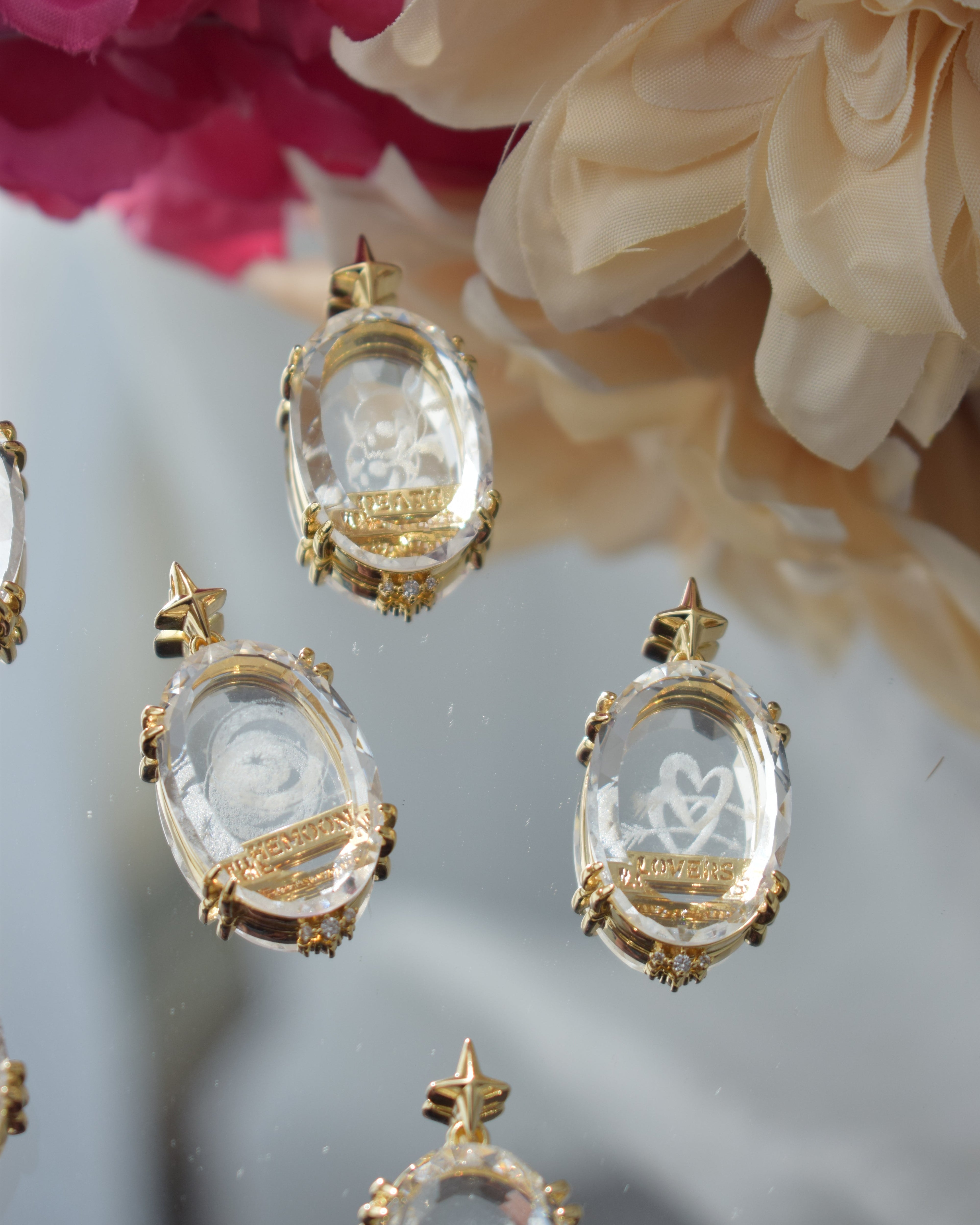 Pendentif "Tarot en Cristal de Roche"