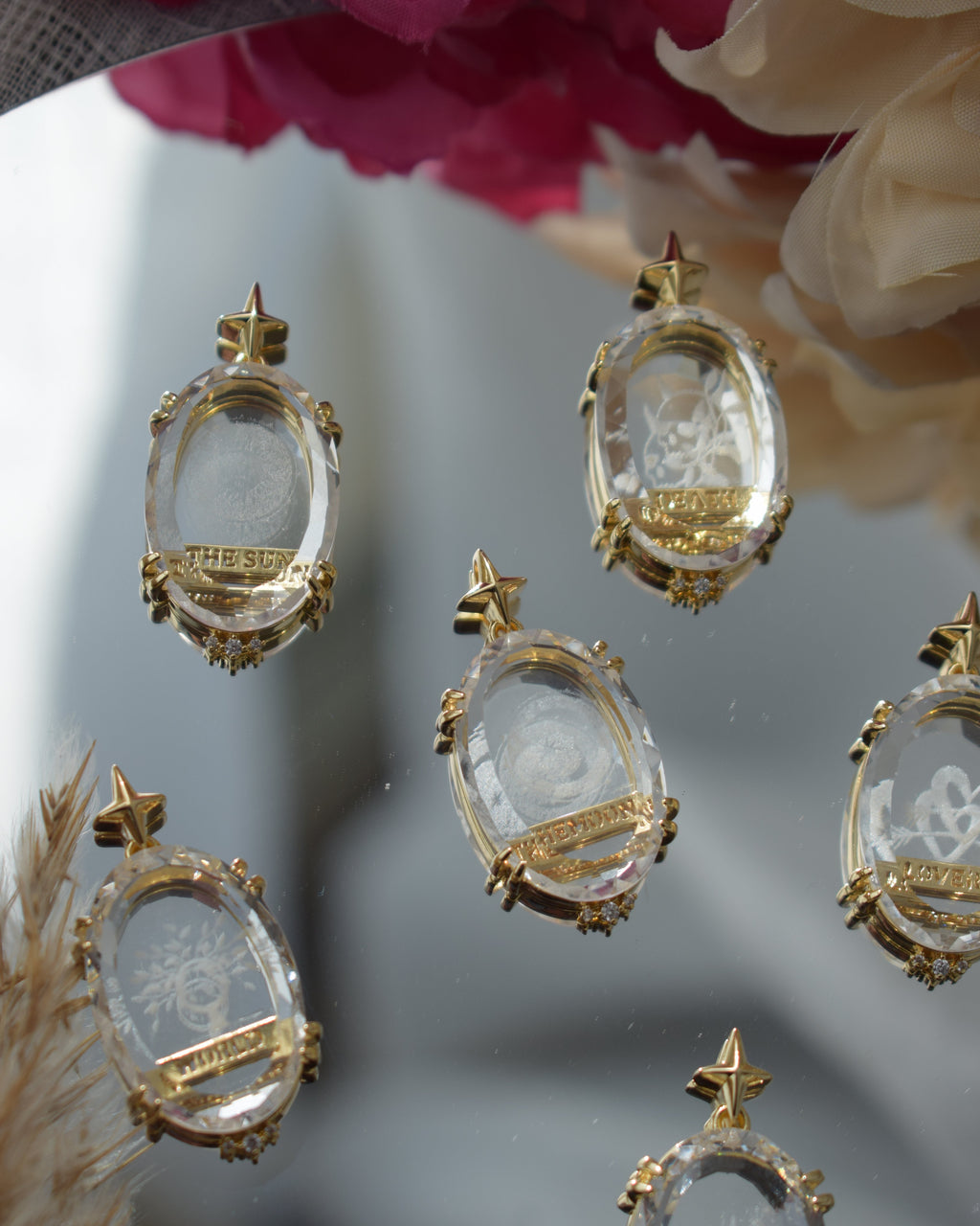 Pendentif "Tarot en Cristal de Roche"