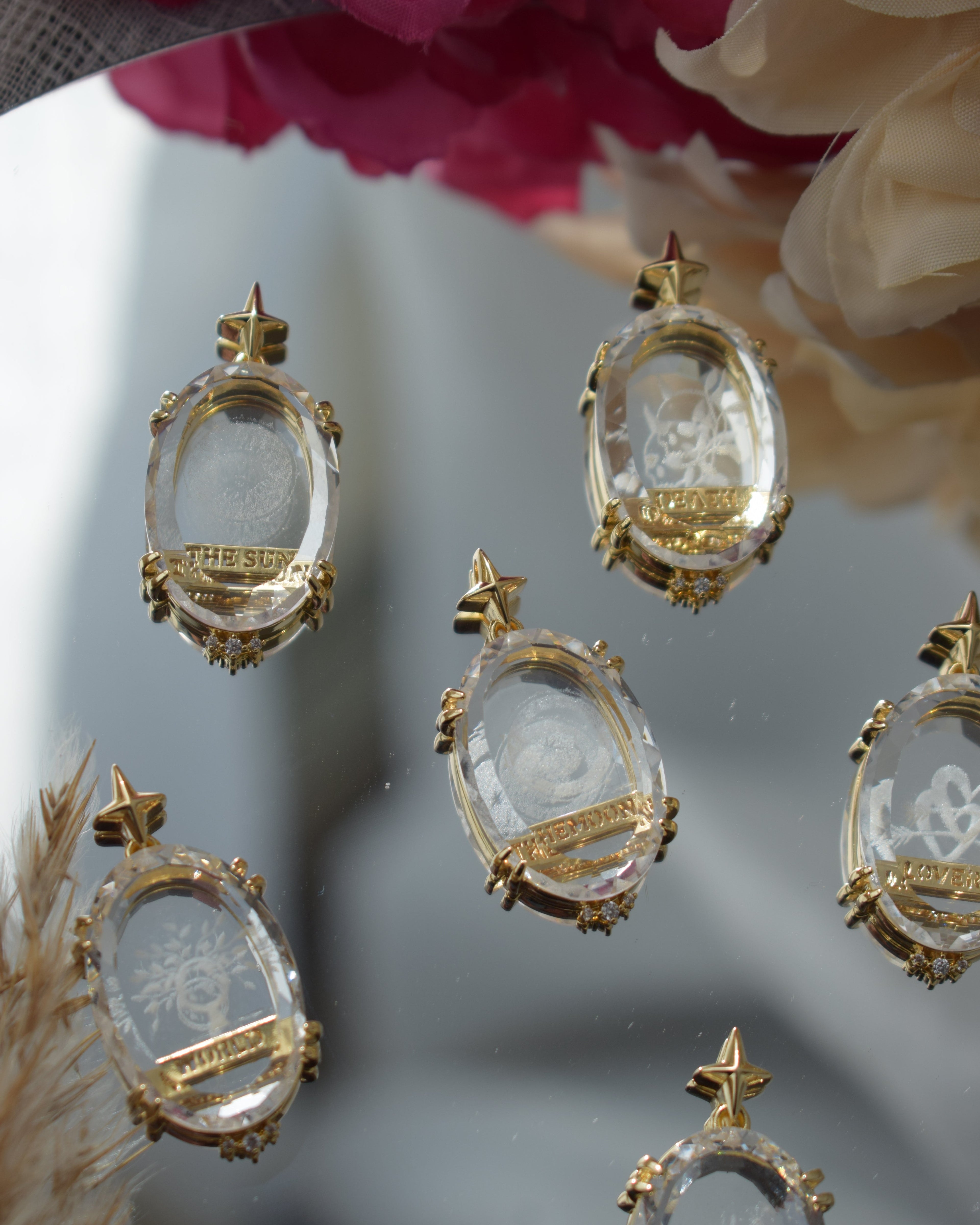 Pendentif "Tarot en Cristal de Roche"