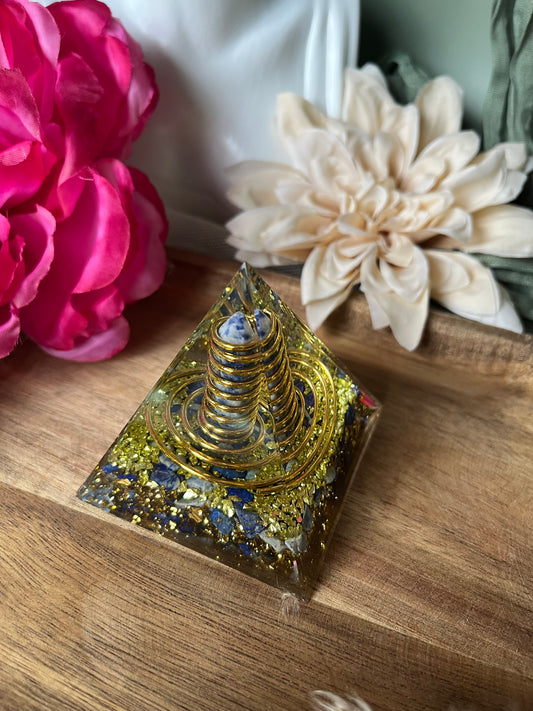 Orgonite - SAGESSE - PROTECTION - ÉLÉVATION - Lapis-Lazuli