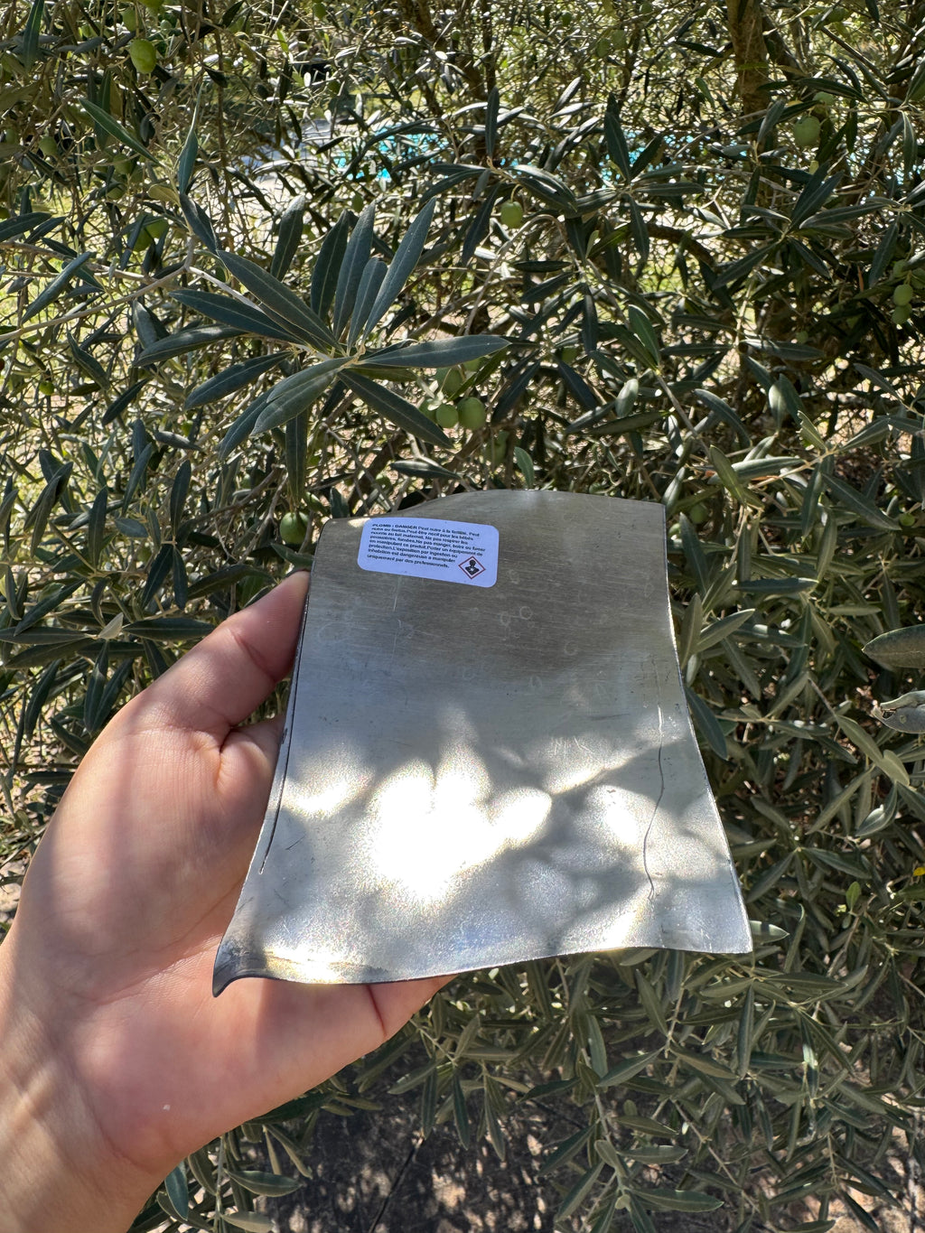 Plaque de plomb