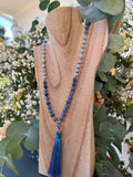 Mala "Harmonie Bleue" - SERENITE - HARMONIE - EXPRESSION - Aventurine bleue - Amazonite - Calcédoine