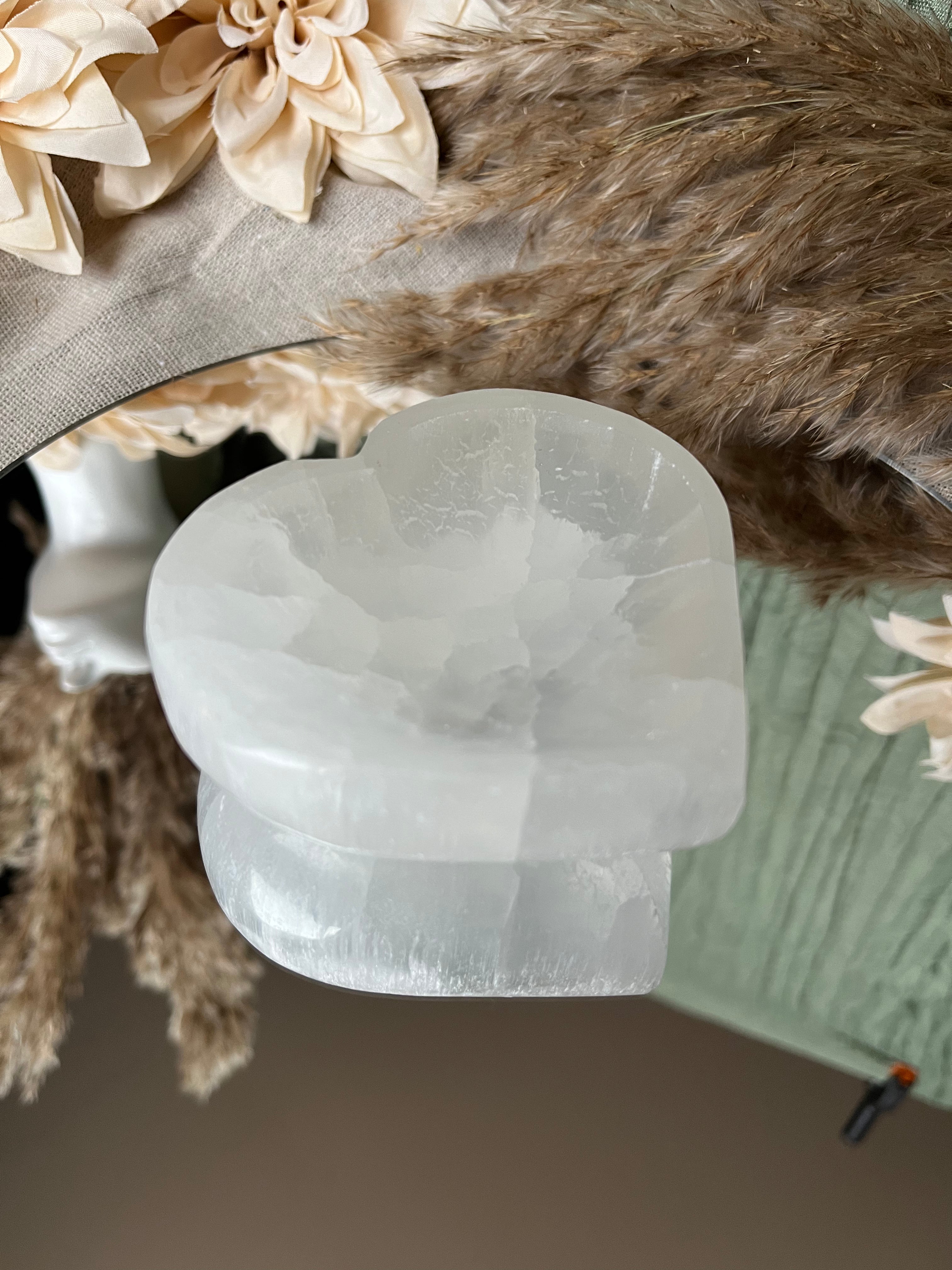 Bol en Sélénite - Coeur de lumière