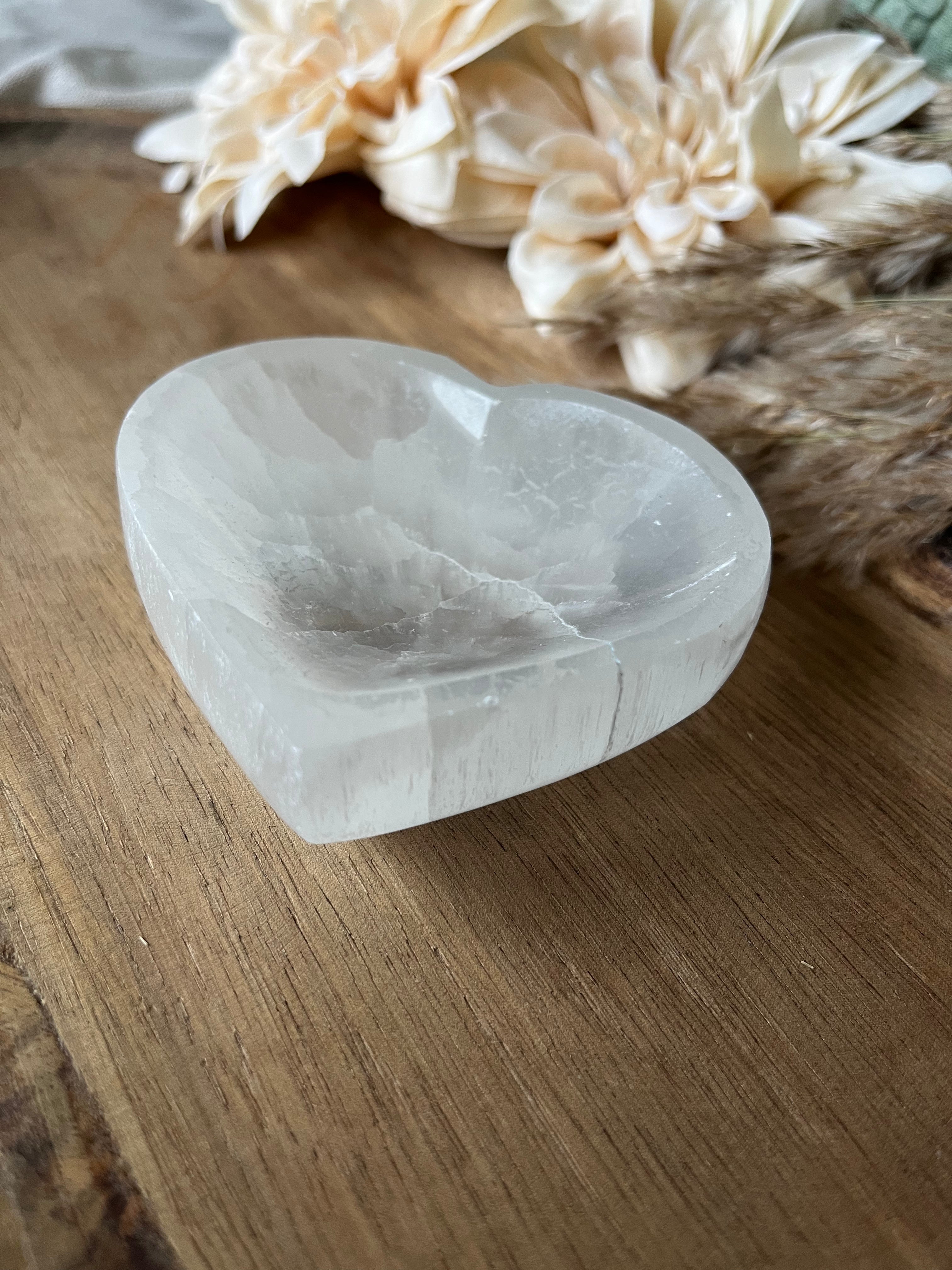 Bol en Sélénite - Coeur de lumière