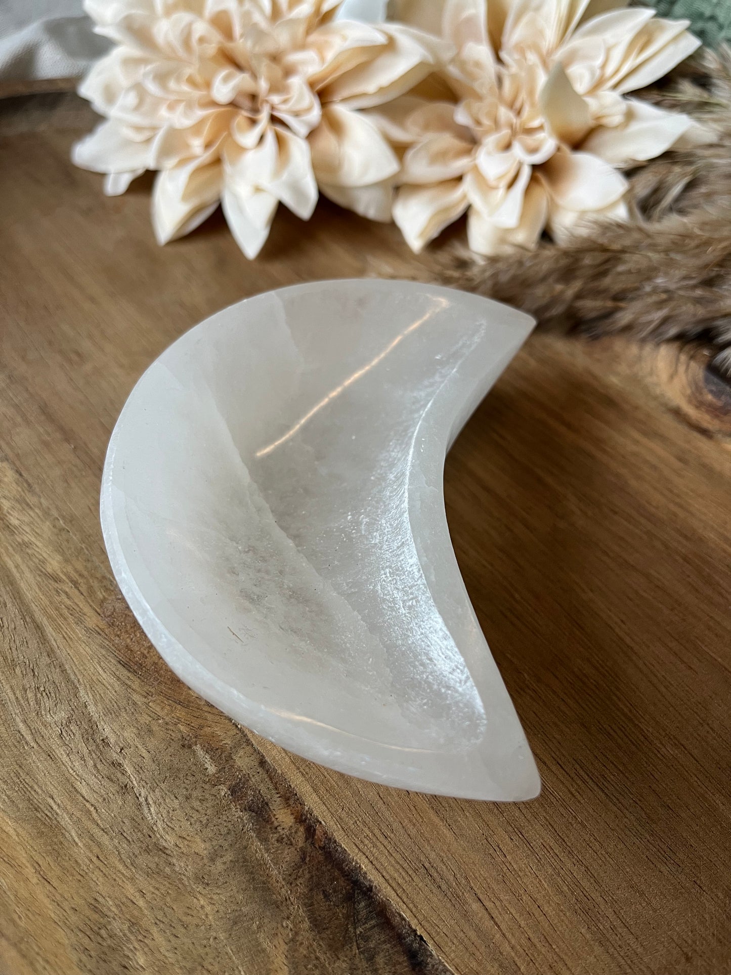 Bol en Sélénite - Lune claire