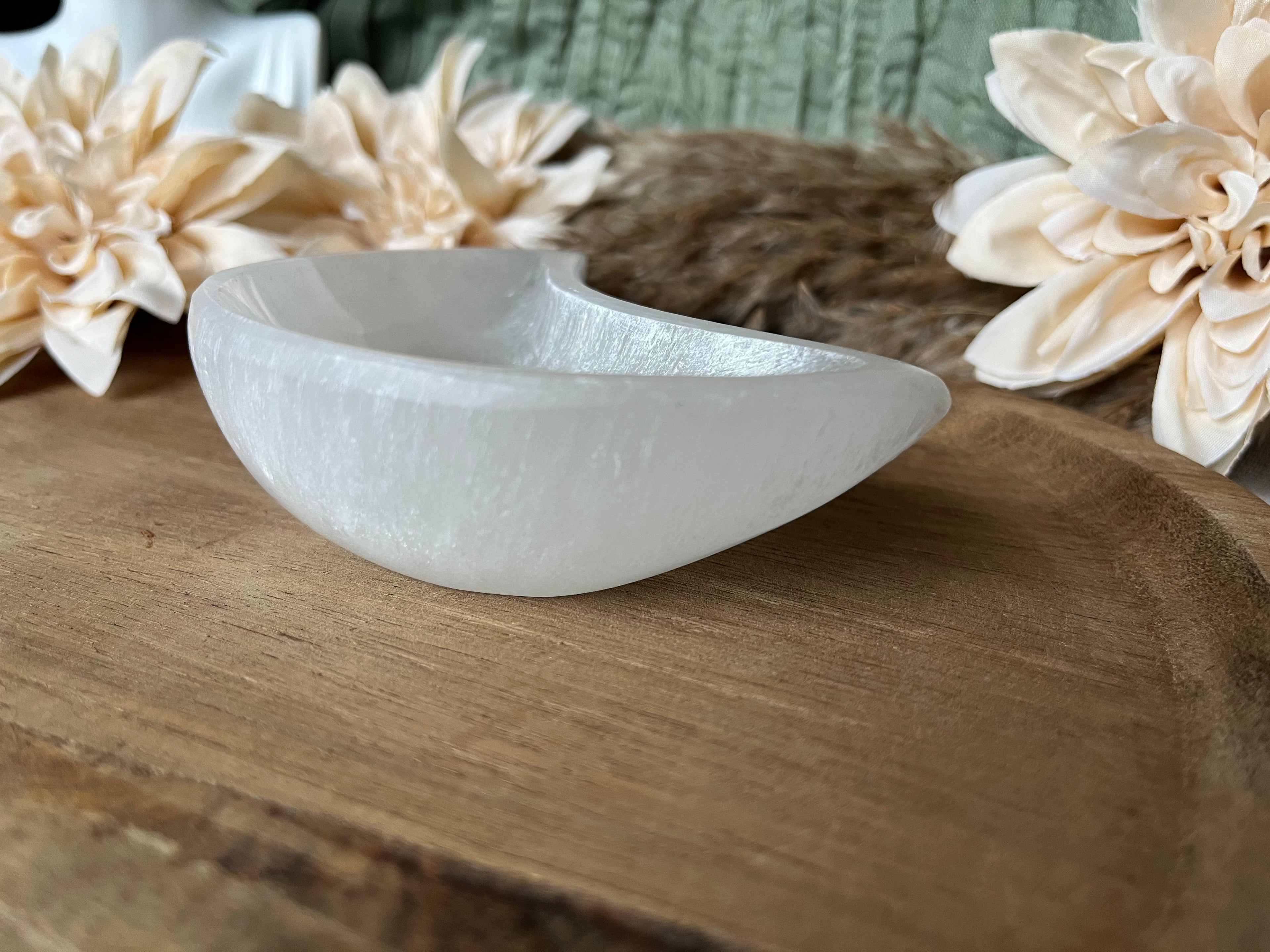 Bol en Sélénite - Lune claire