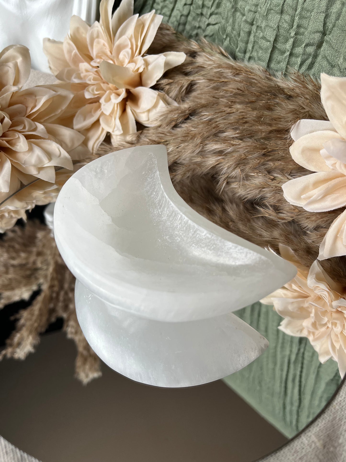 Bol en Sélénite - Lune claire