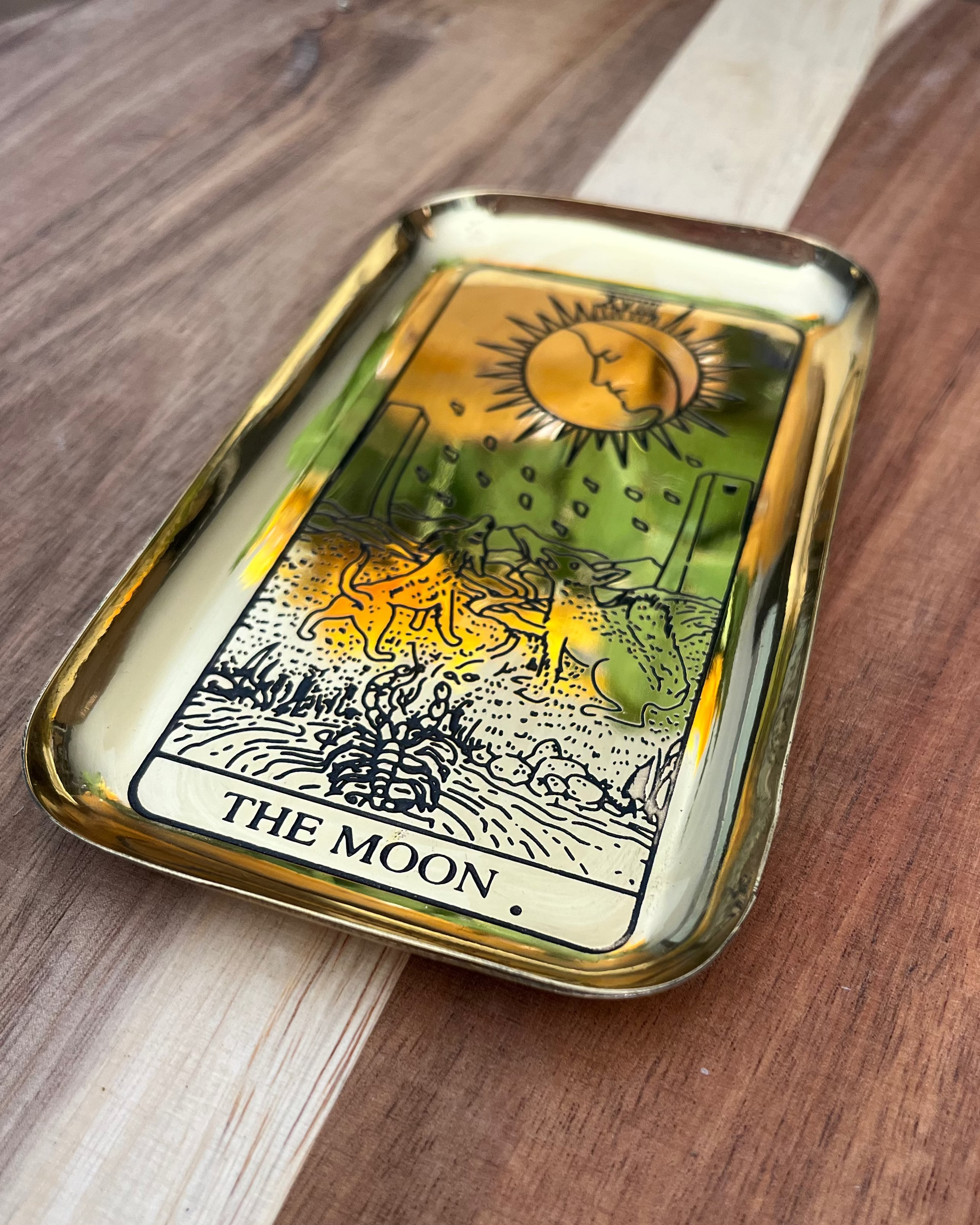 Platon tarot - La lune - Laiton
