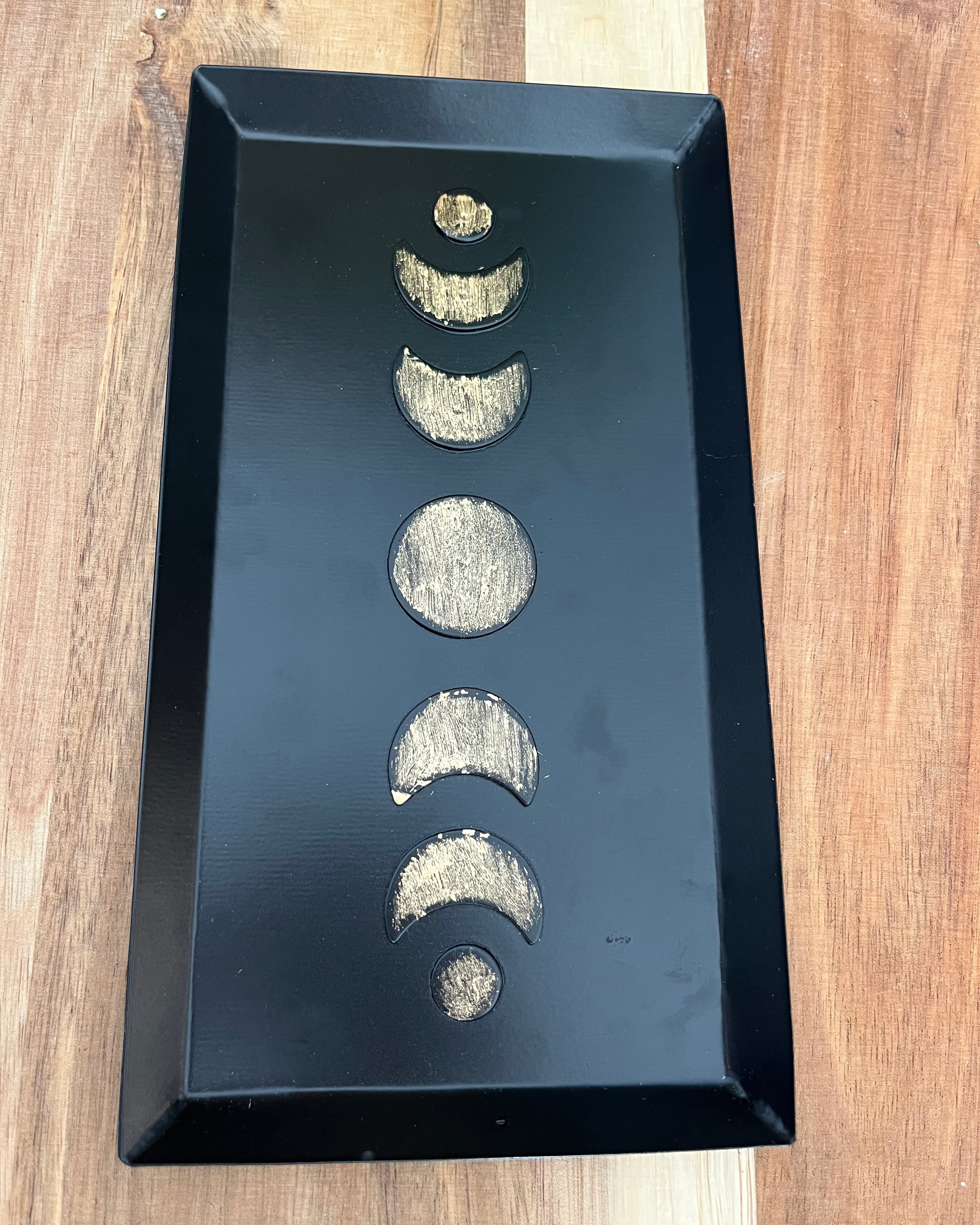 Plateau métal - Phases lunaires