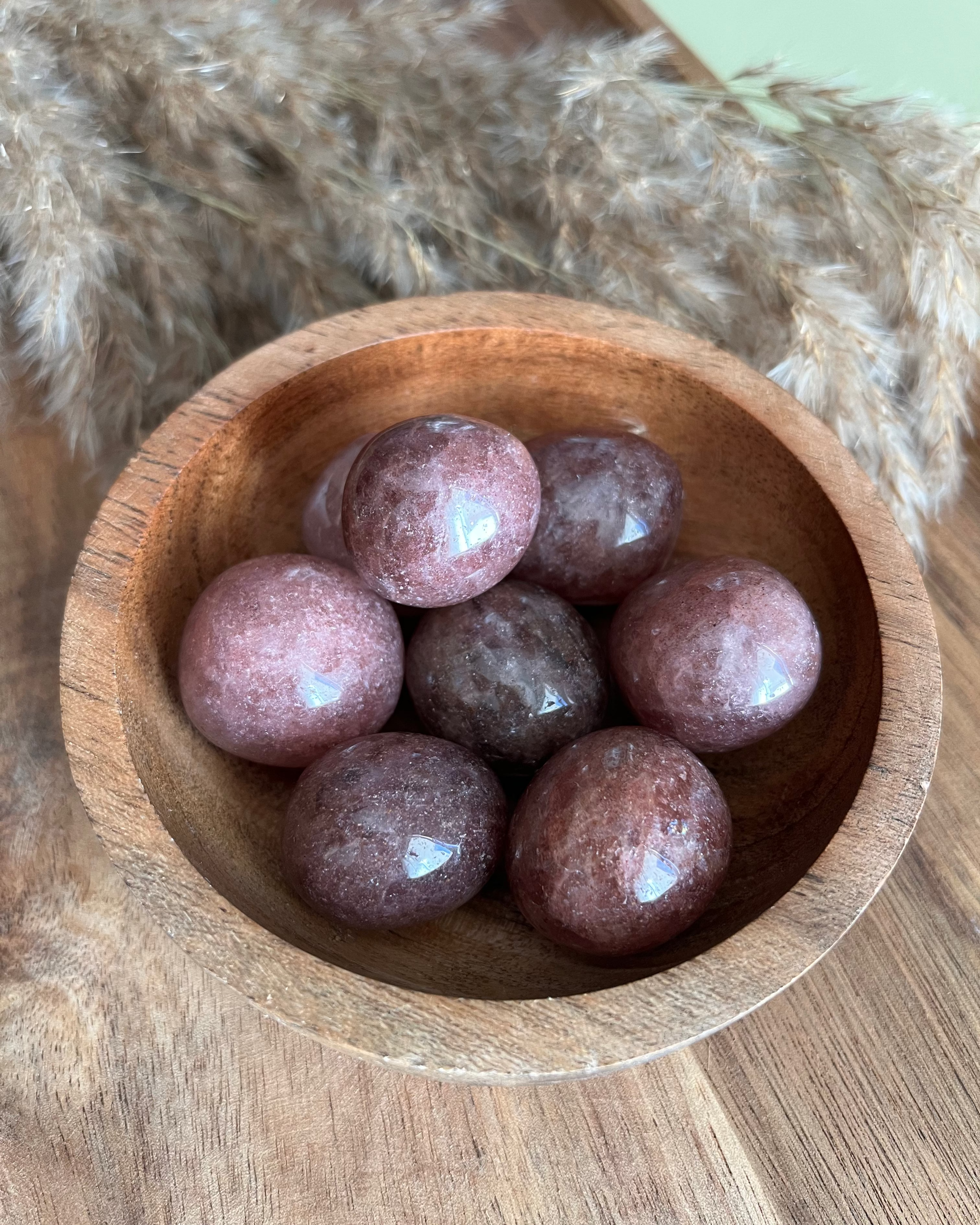 Quartz Fraise - Joie & Vitalité - Pierre roulée