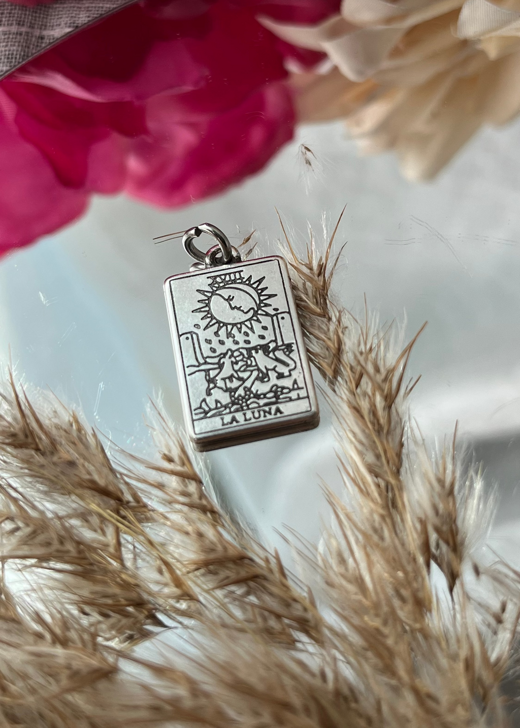 Pendentif Mini carte de tarot "La luna"