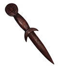 Athamé en bois - Pentacle