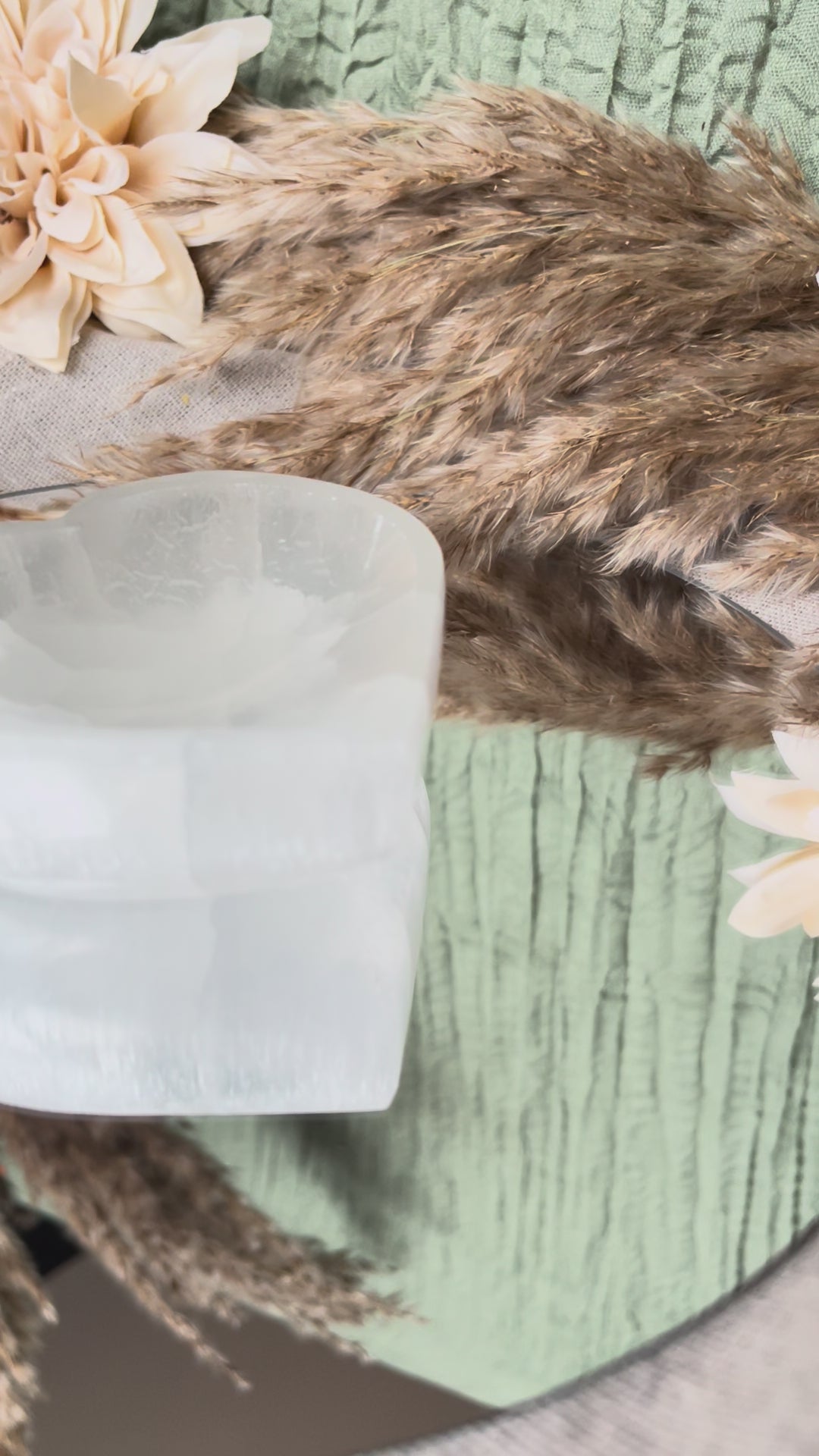 Bol en Sélénite - Coeur de lumière