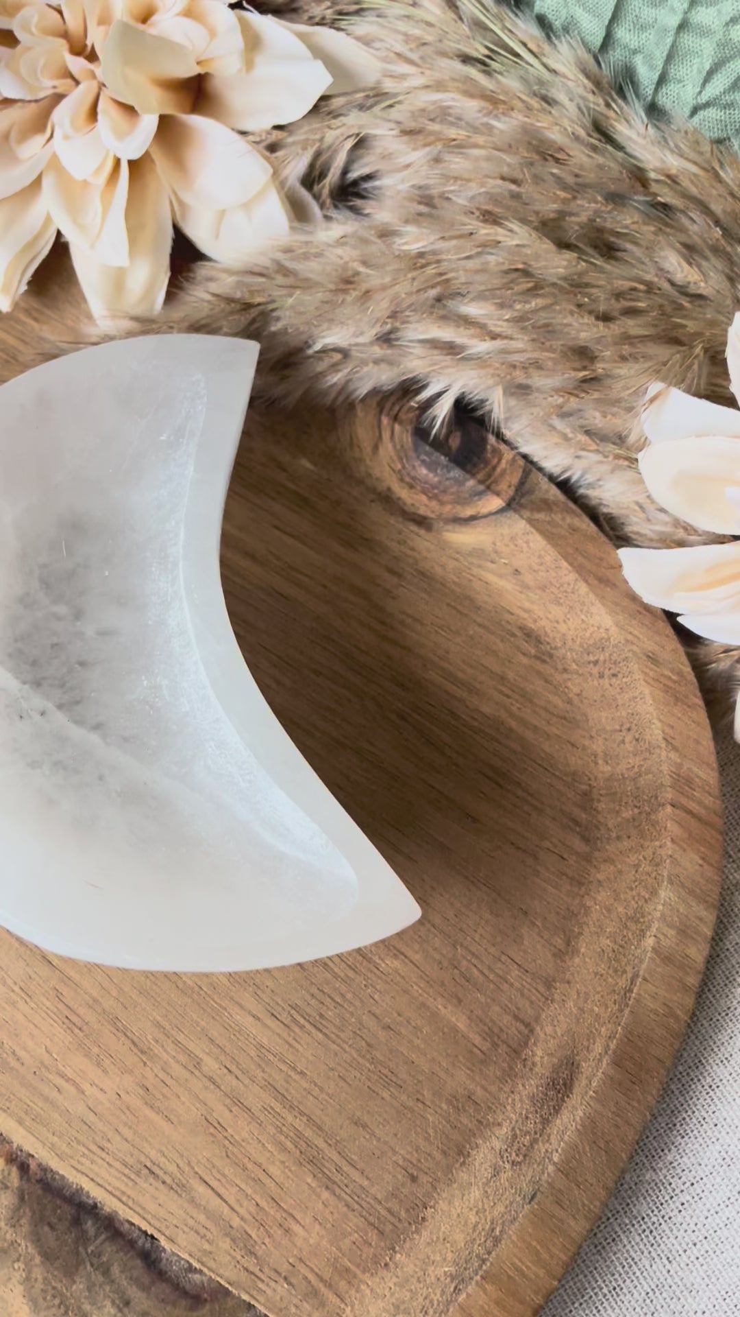 Bol en Sélénite - Lune claire